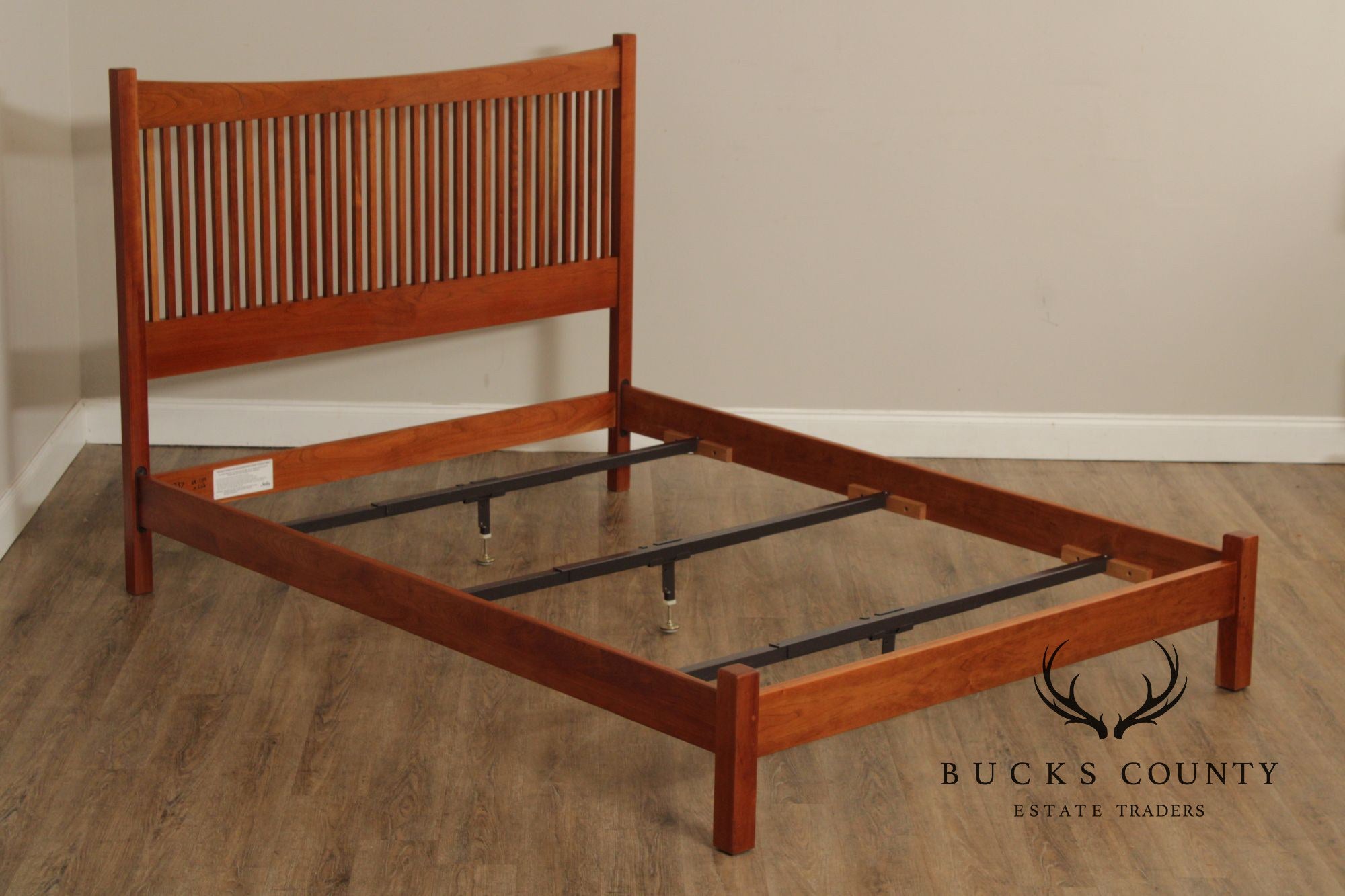 Stickley Mission Collection Cherry Queen Spindle Bed2495