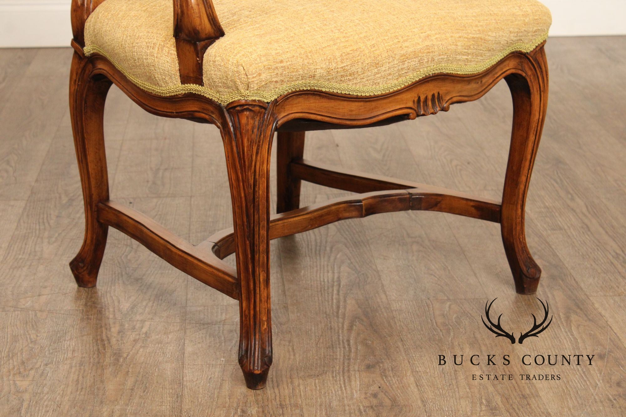 French Provincial Style Set of Six Tall-Back Dining Chairs
