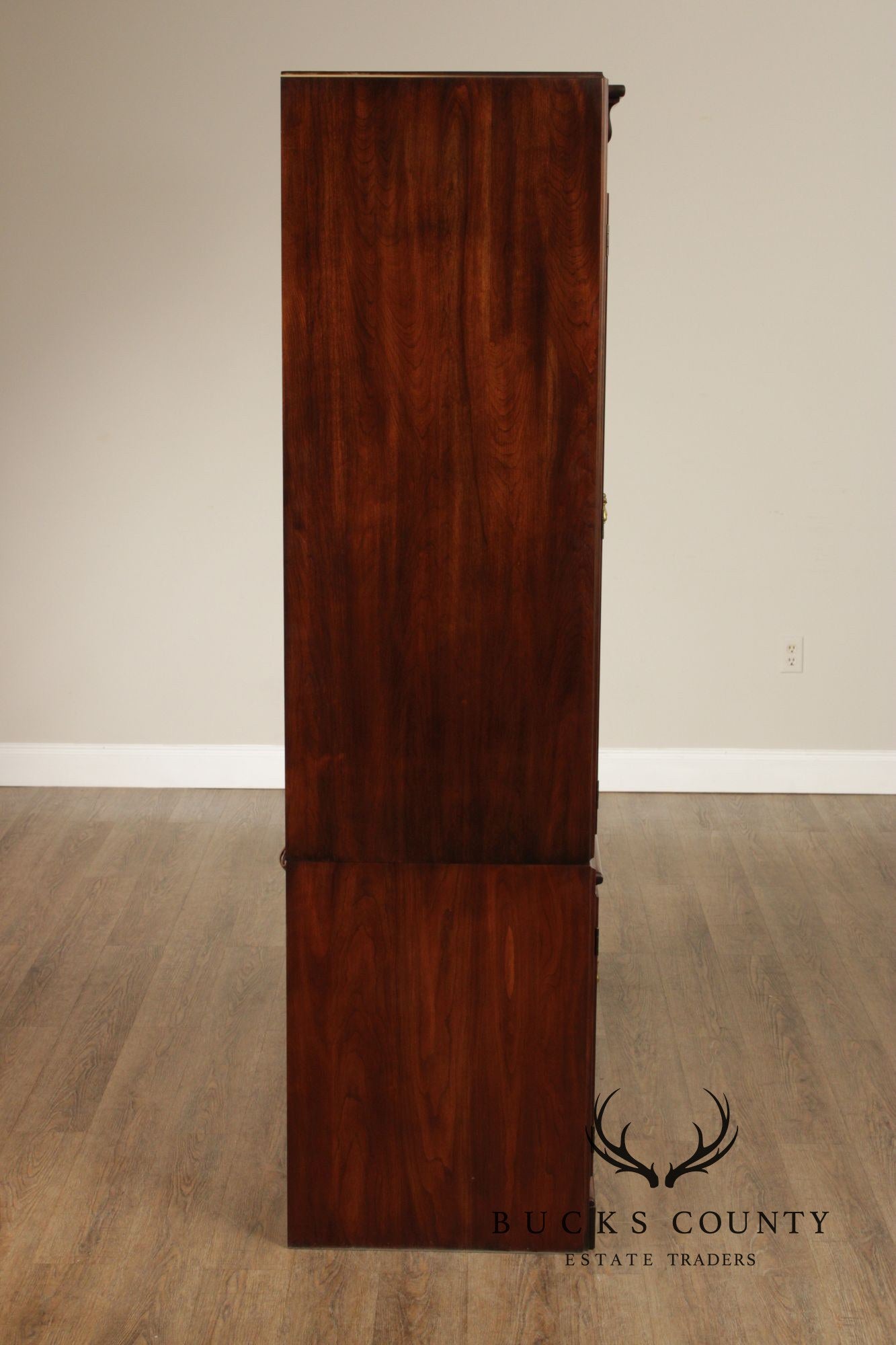 Harden Traditional Tall Cherry Bar Cabinet