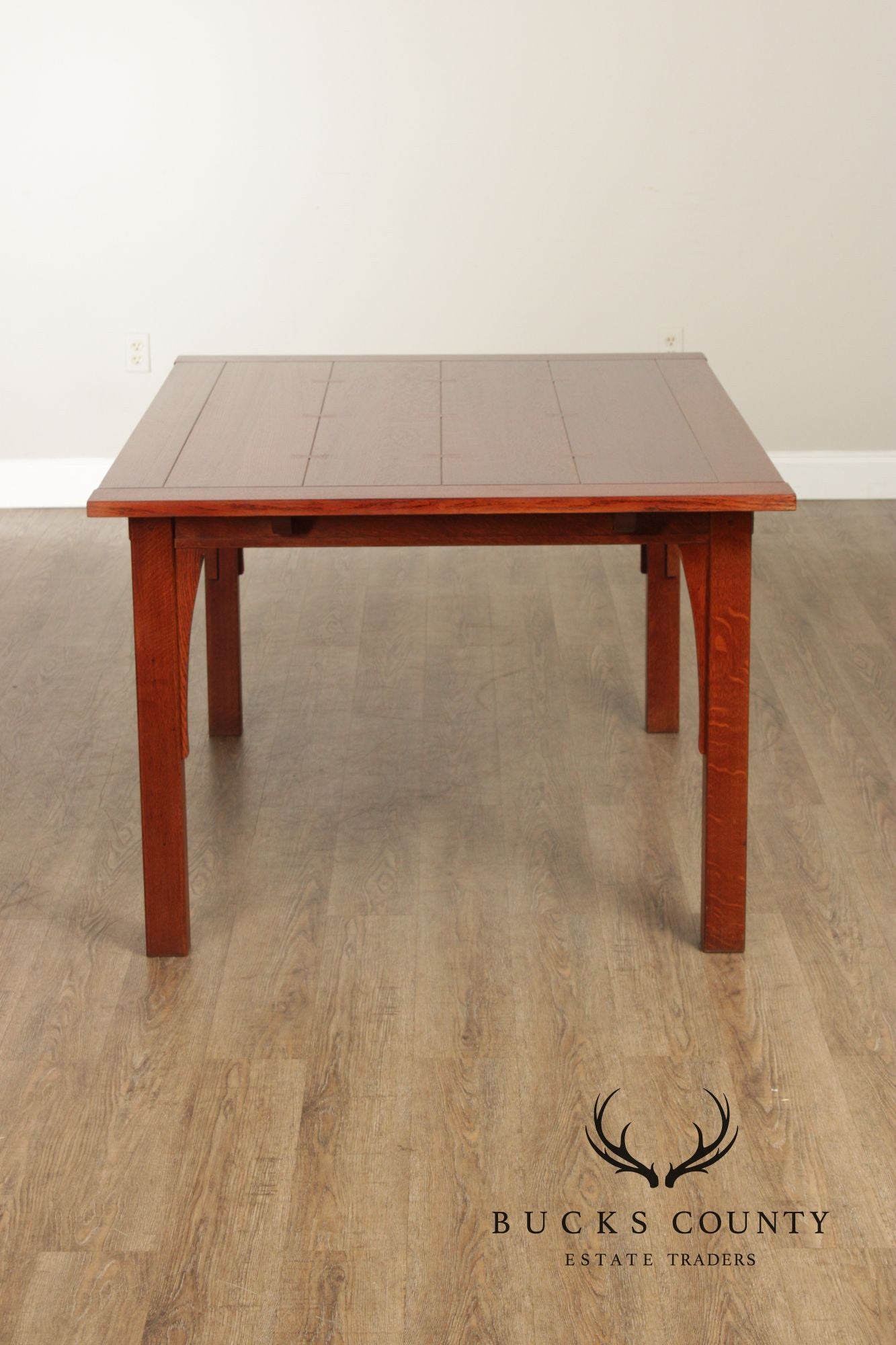 Stickley Mission Collection Oak Extendable Dining Table