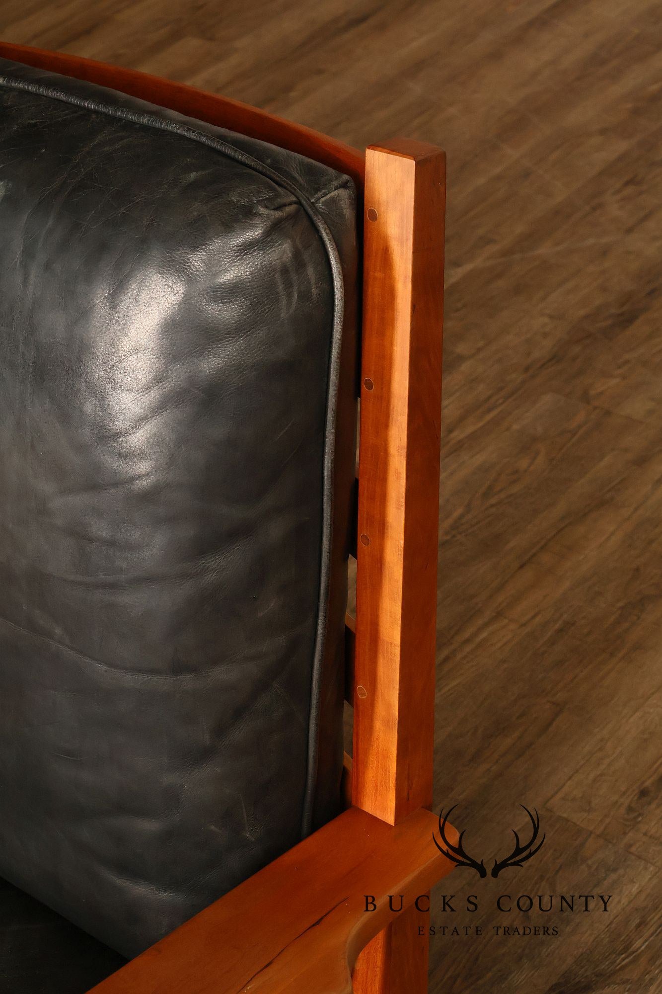 Stickley Mission Collection Cherry and Leather Rocker