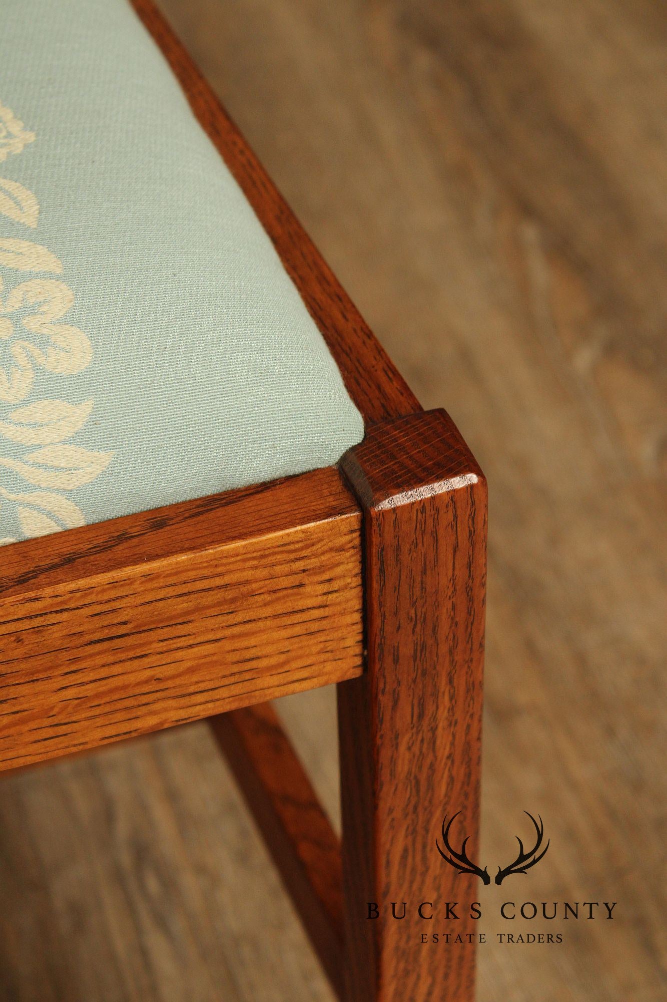 Stickley Mission Collection Set Of Eight Oak Dining Chairs