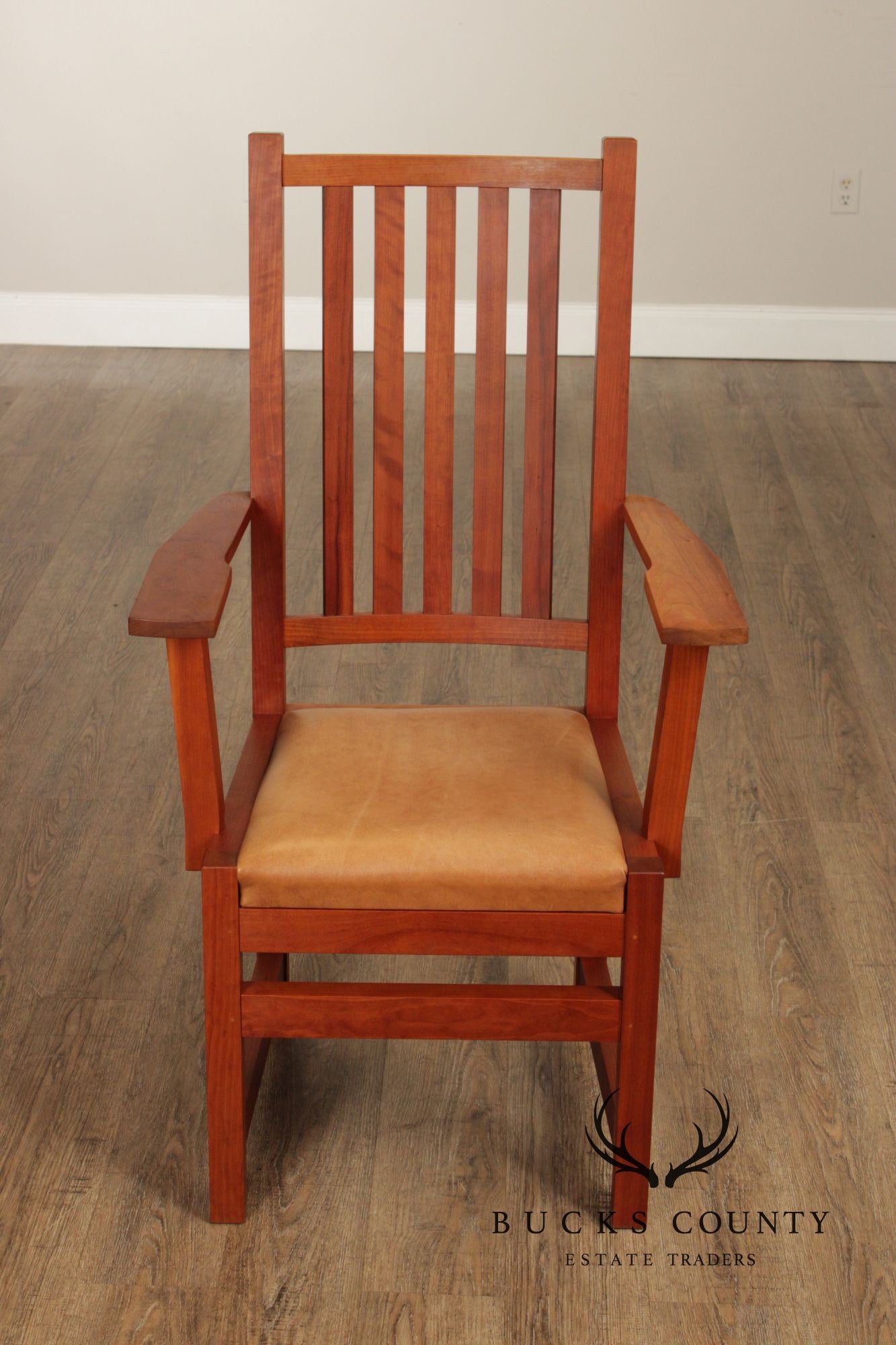 Thomas Moser Mission Style Set Of Six Cherry Dining Chairs