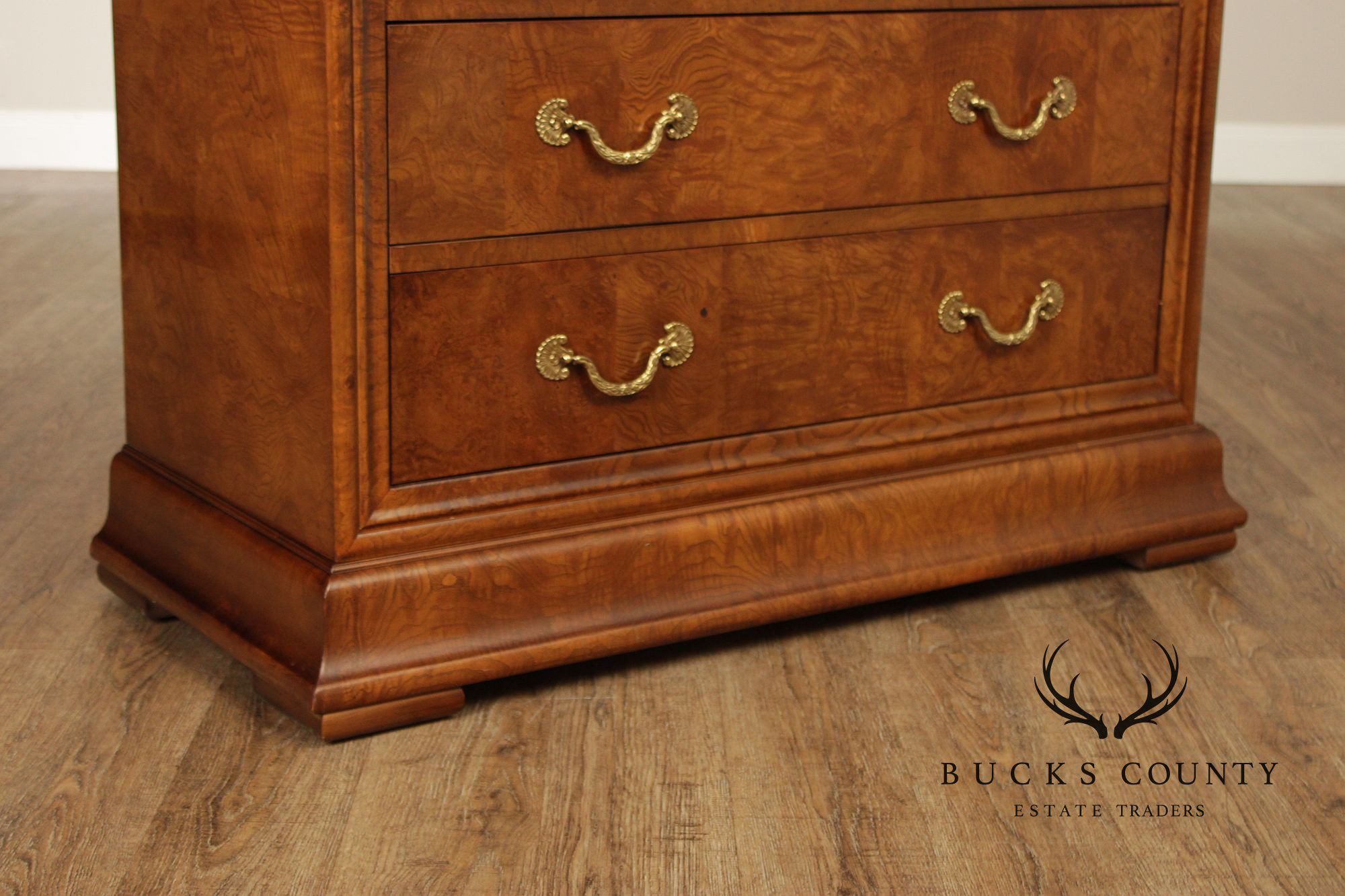 Henredon Charles X Collection Burlwood Armoire