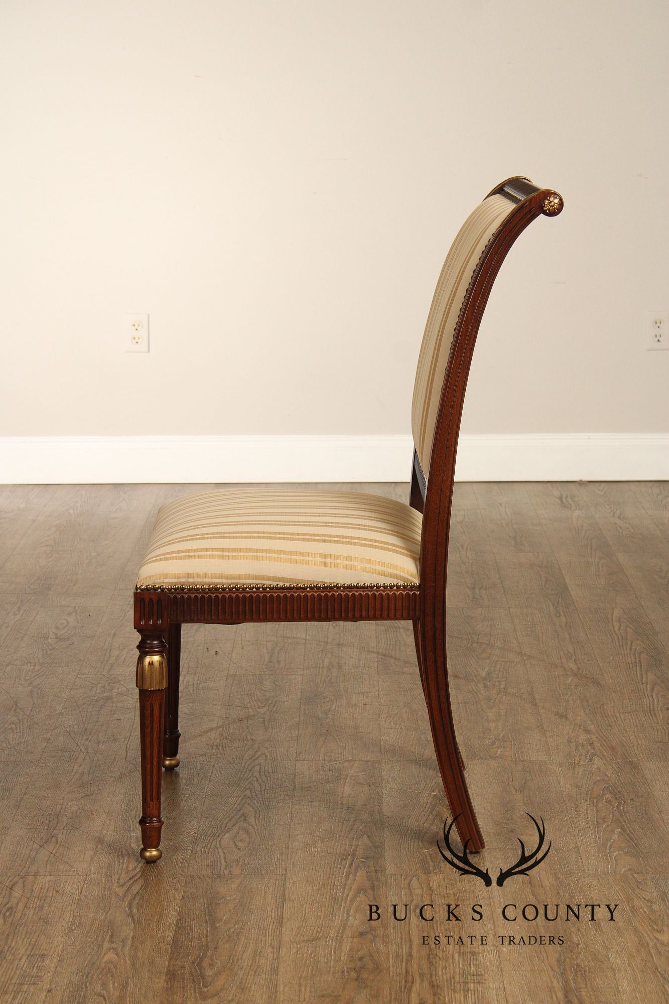 Italian Neoclassical Style Pair of Side Chairs