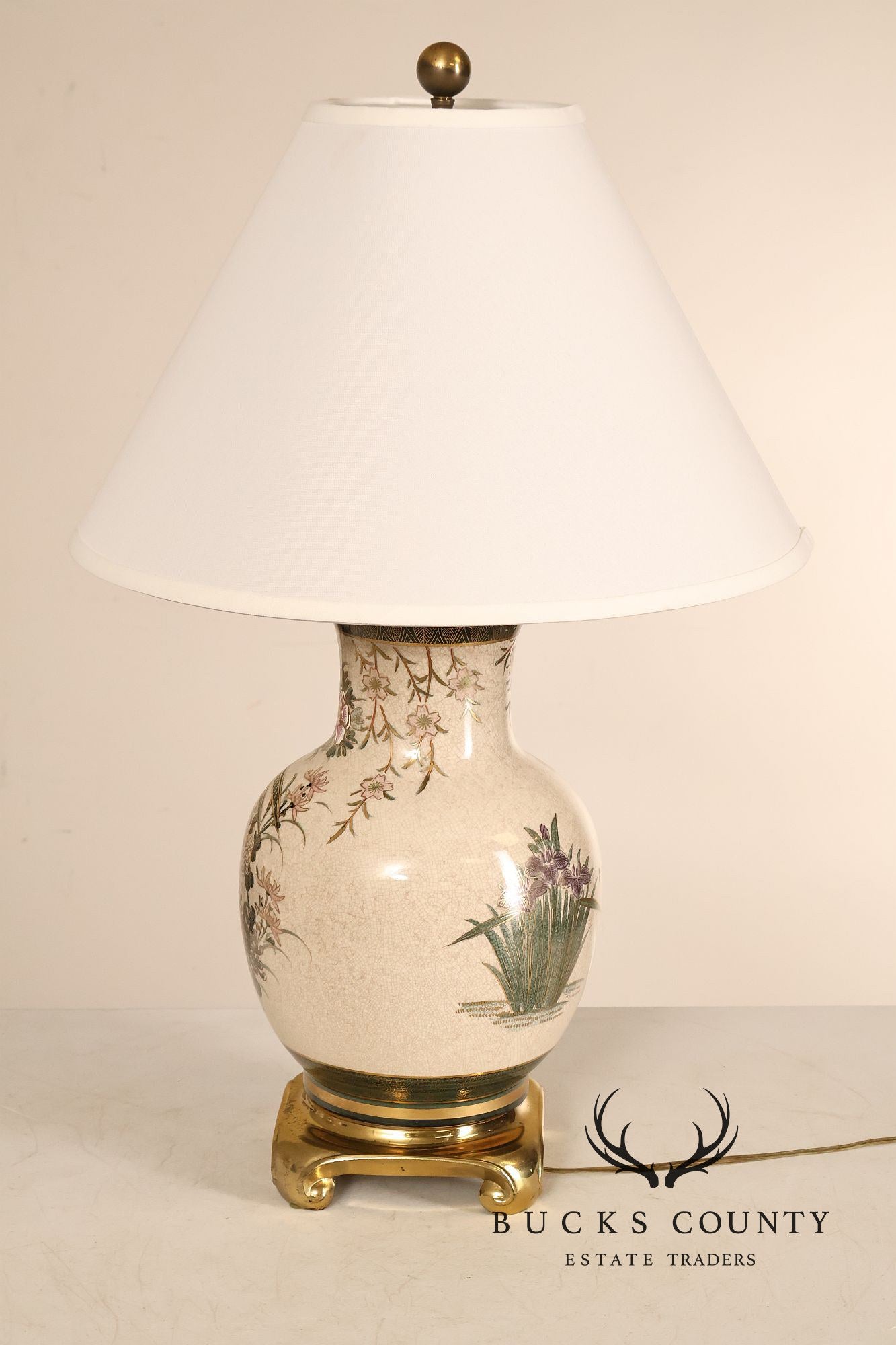 Japanese Style Porcelain Table Lamp