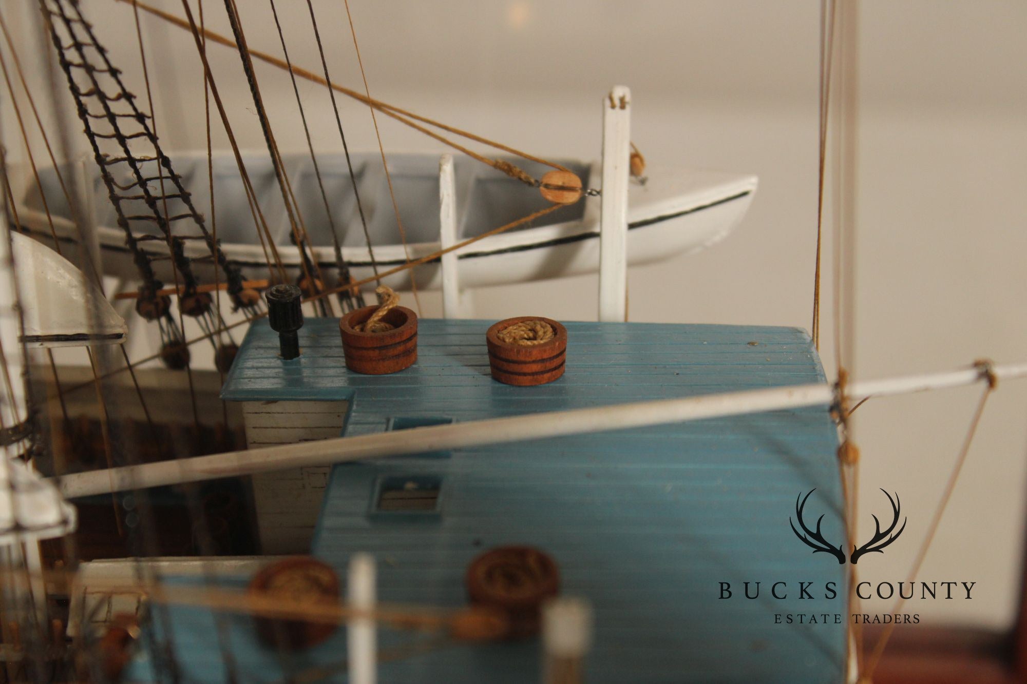 Model Ship 'Charles W. Morgan' In Wooden Display Case