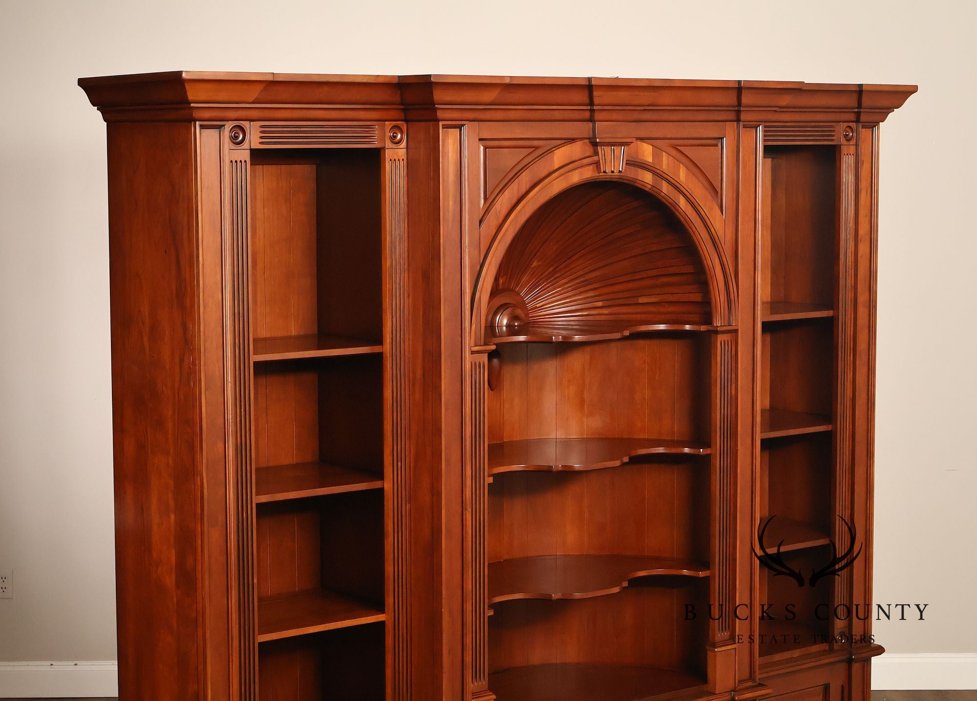 Harden Chippendale Style Cherry Library Bookcase