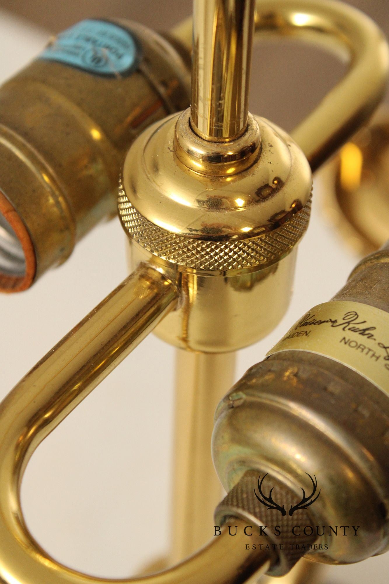 Kaiser Kuhn Brass Bouillotte Table Lamp
