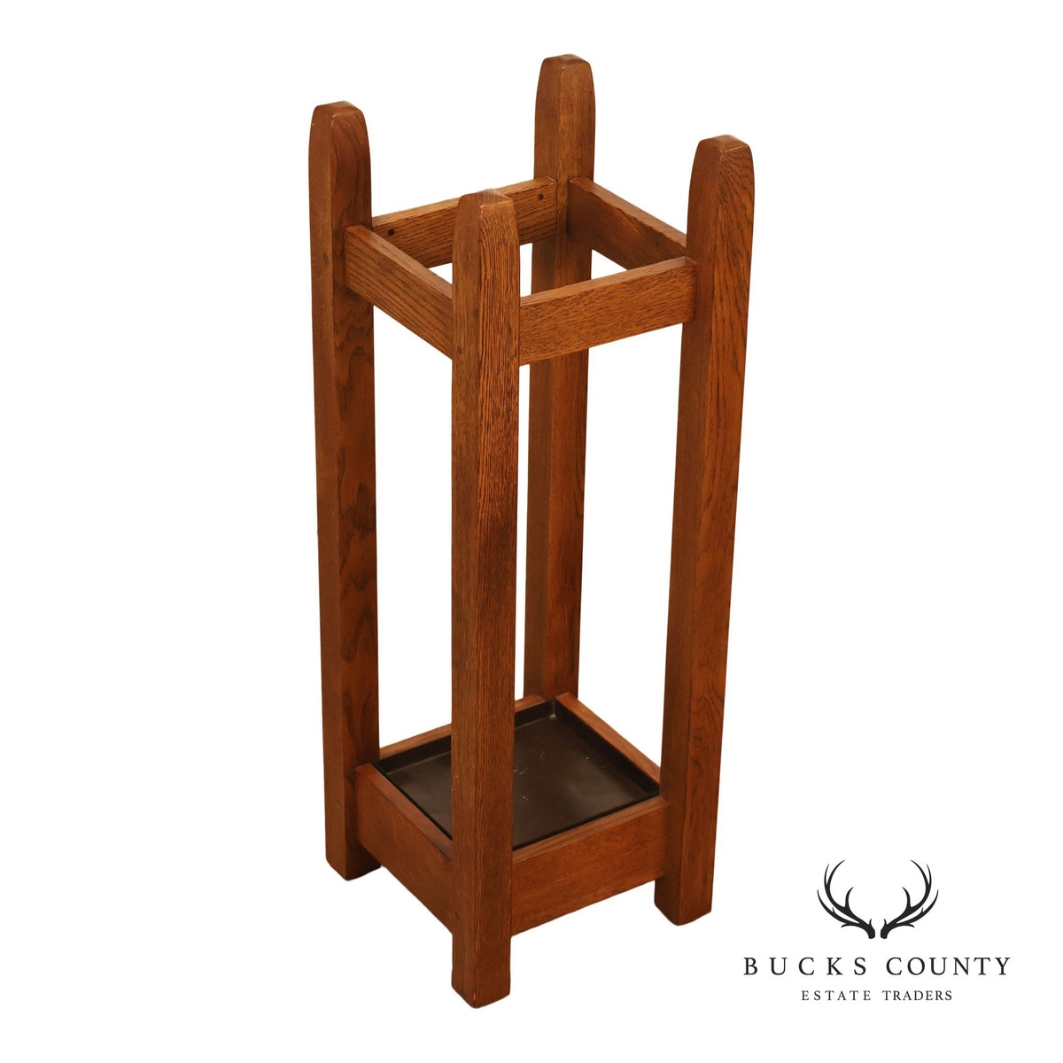 Stickley Mission Collection Oak Umbrella Stand