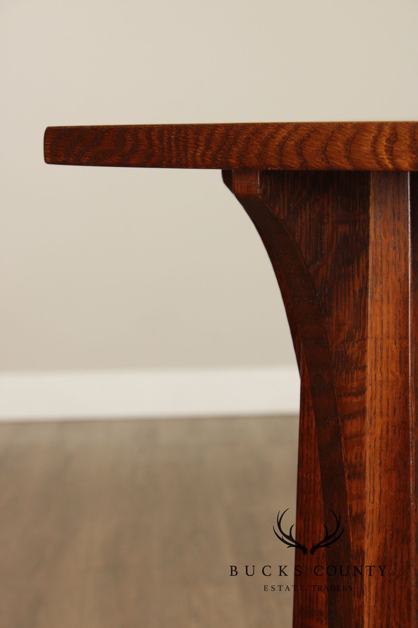 Stickley Mission Collection Oak Pedestal