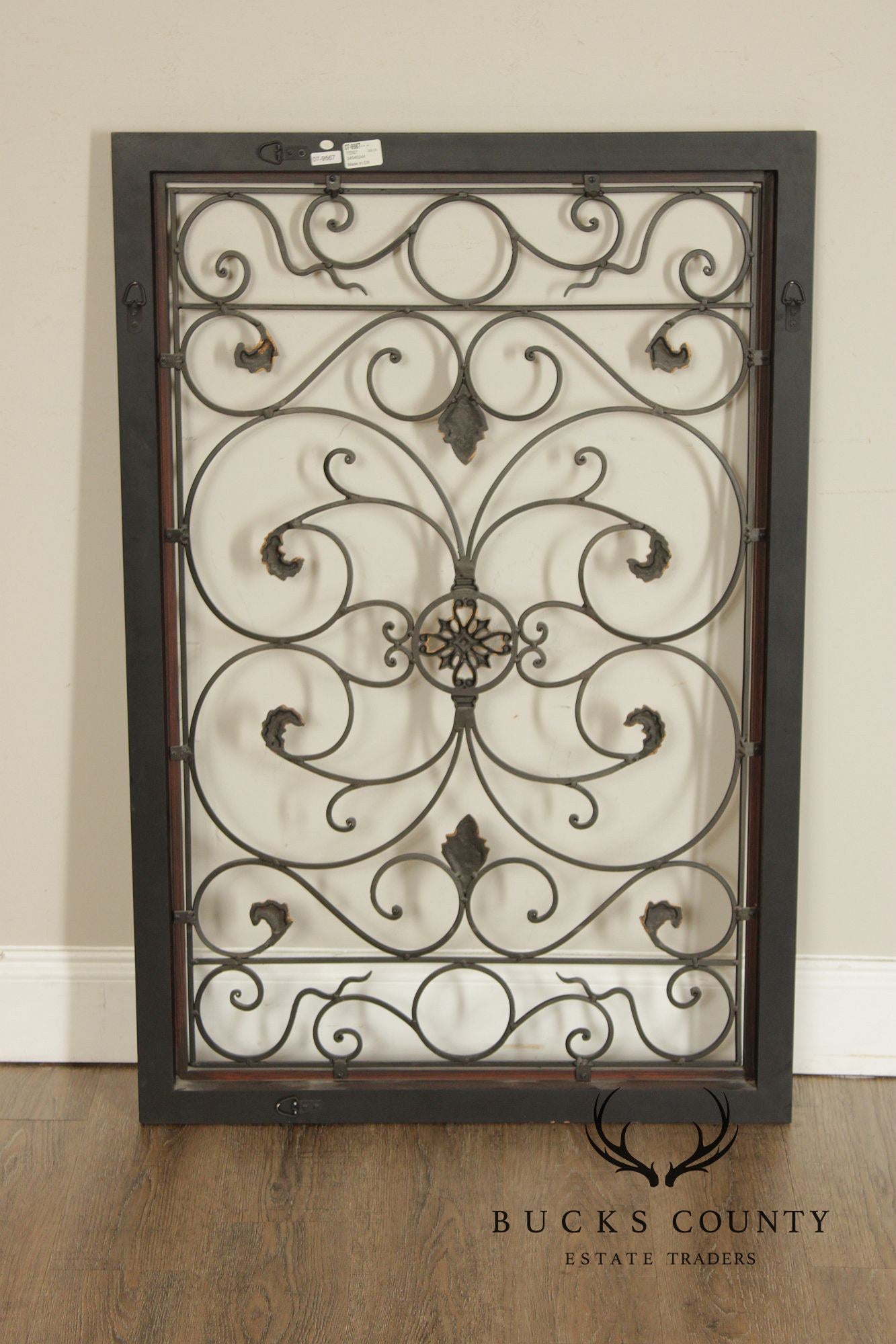 Spanish Baroque Style Partial Gilt Wrought Iron Wall Decor