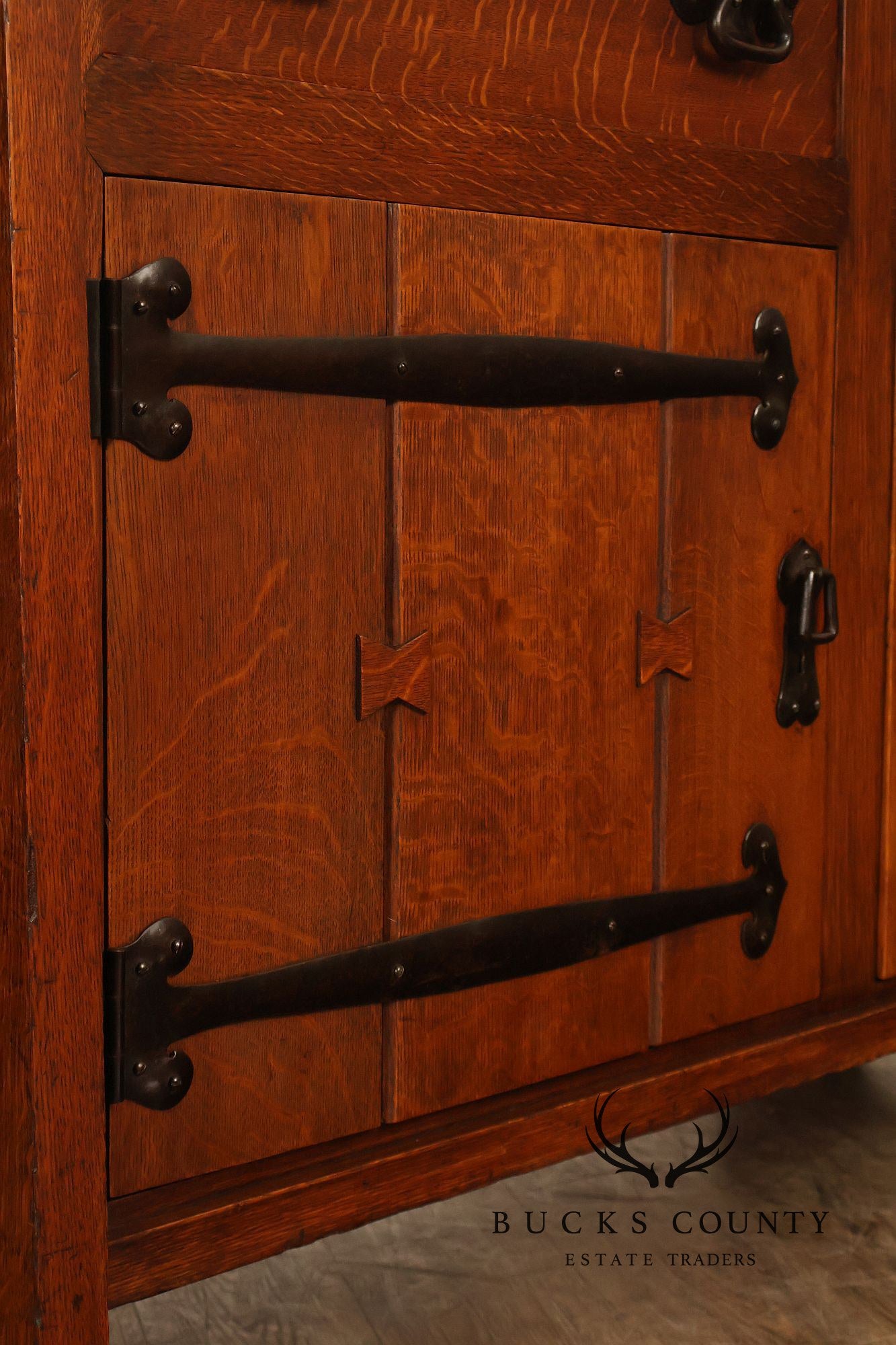 Early Gustav Stickley Arts And Crafts Oak Sideboard Buffet
