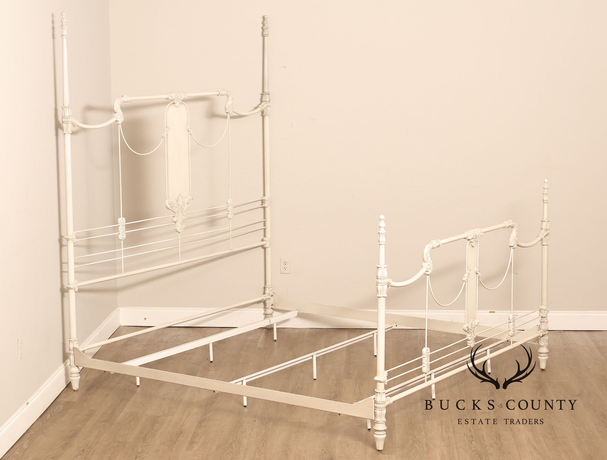 Frontgate Jardin Collection King Size Metal Canopy Bed