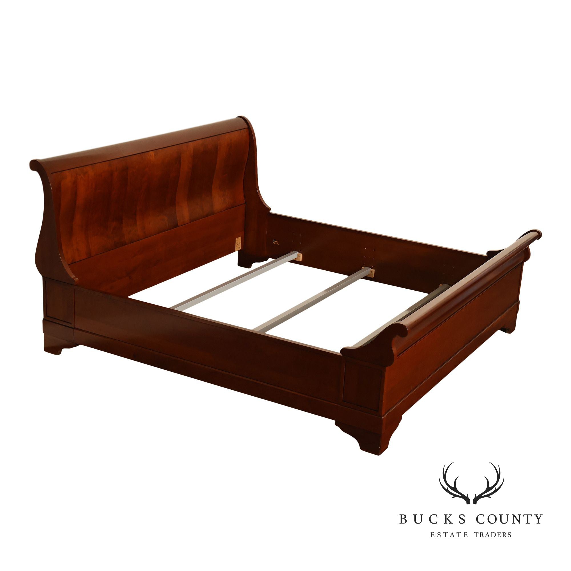 Grange French Louis Phillipe King Size Cherry Sleigh Bed Frame