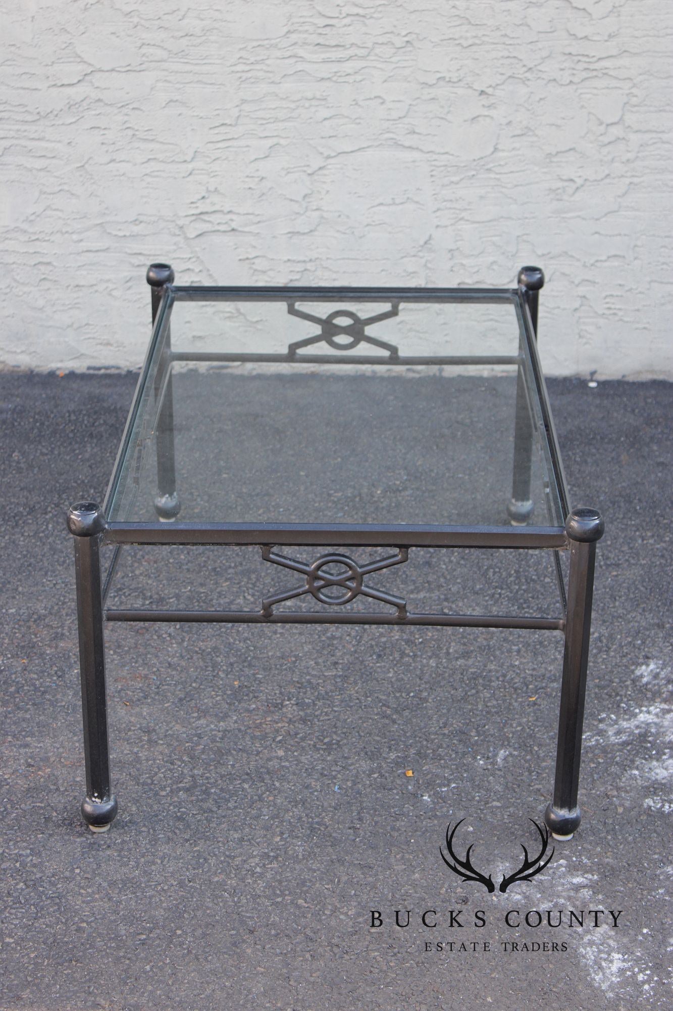 Woodard Delphi Cast Aluminum Glass Top coffee Table