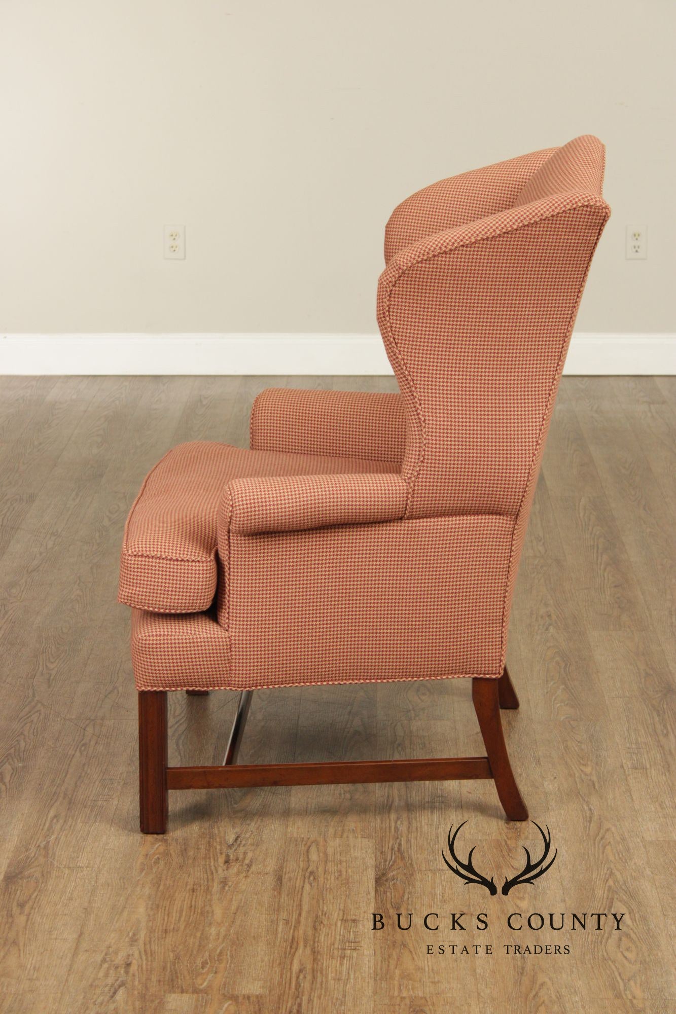 Kittinger Williamsburg Adaptation Pair of Mahogany Wing Chairs