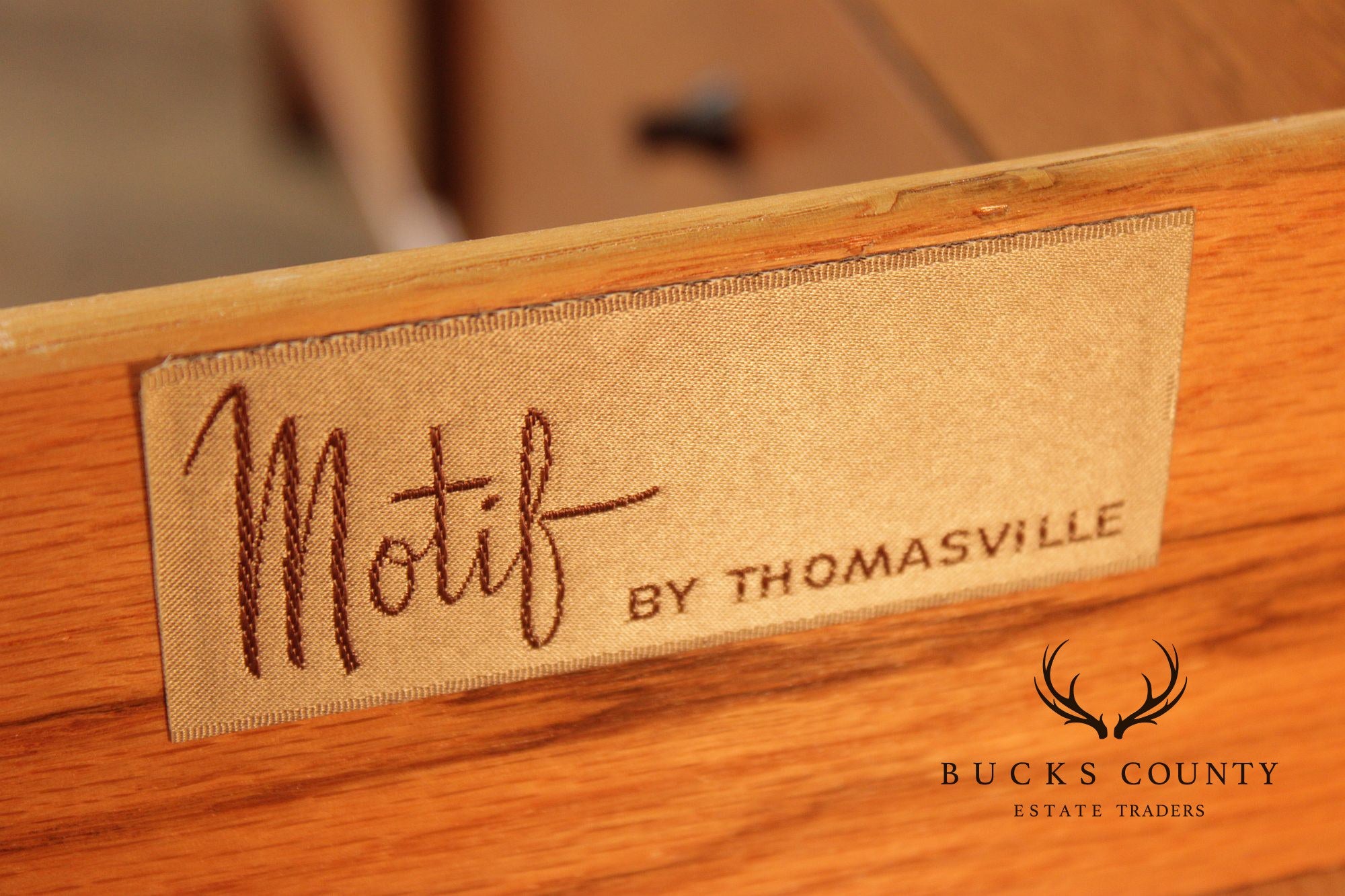 Thomasville Motif Mid-Century Modern Walnut Triple Dresser