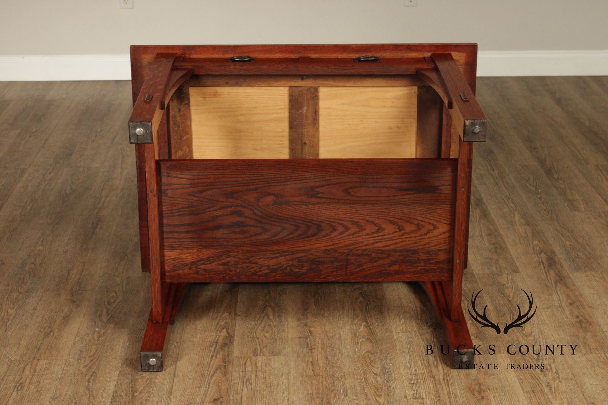 Gustav Stickley Antique Mission Oak Library Desk