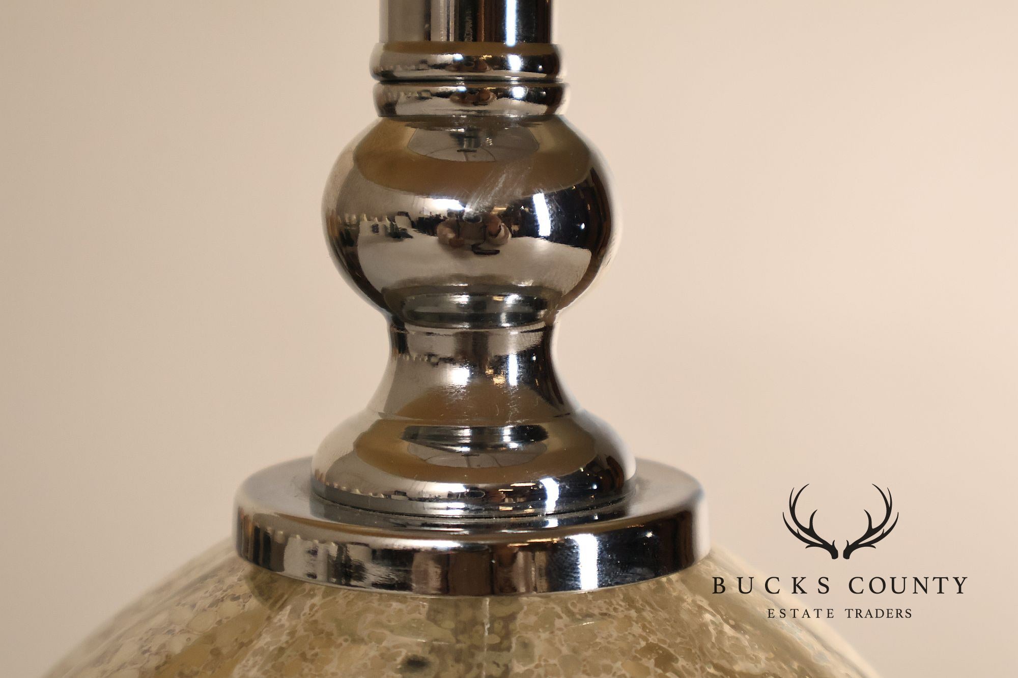 Contemporary Mercury Glass Table Lamp