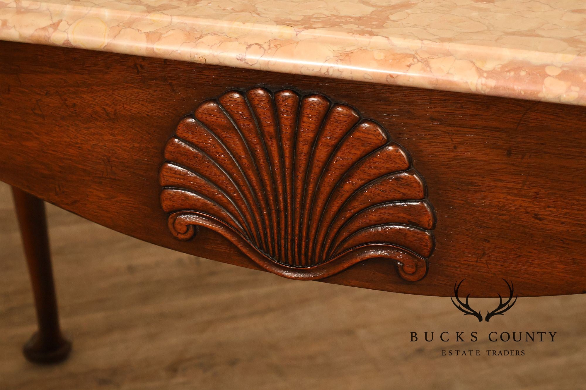 Kittinger Colonial Williamsburg Marble Top Mahogany Server