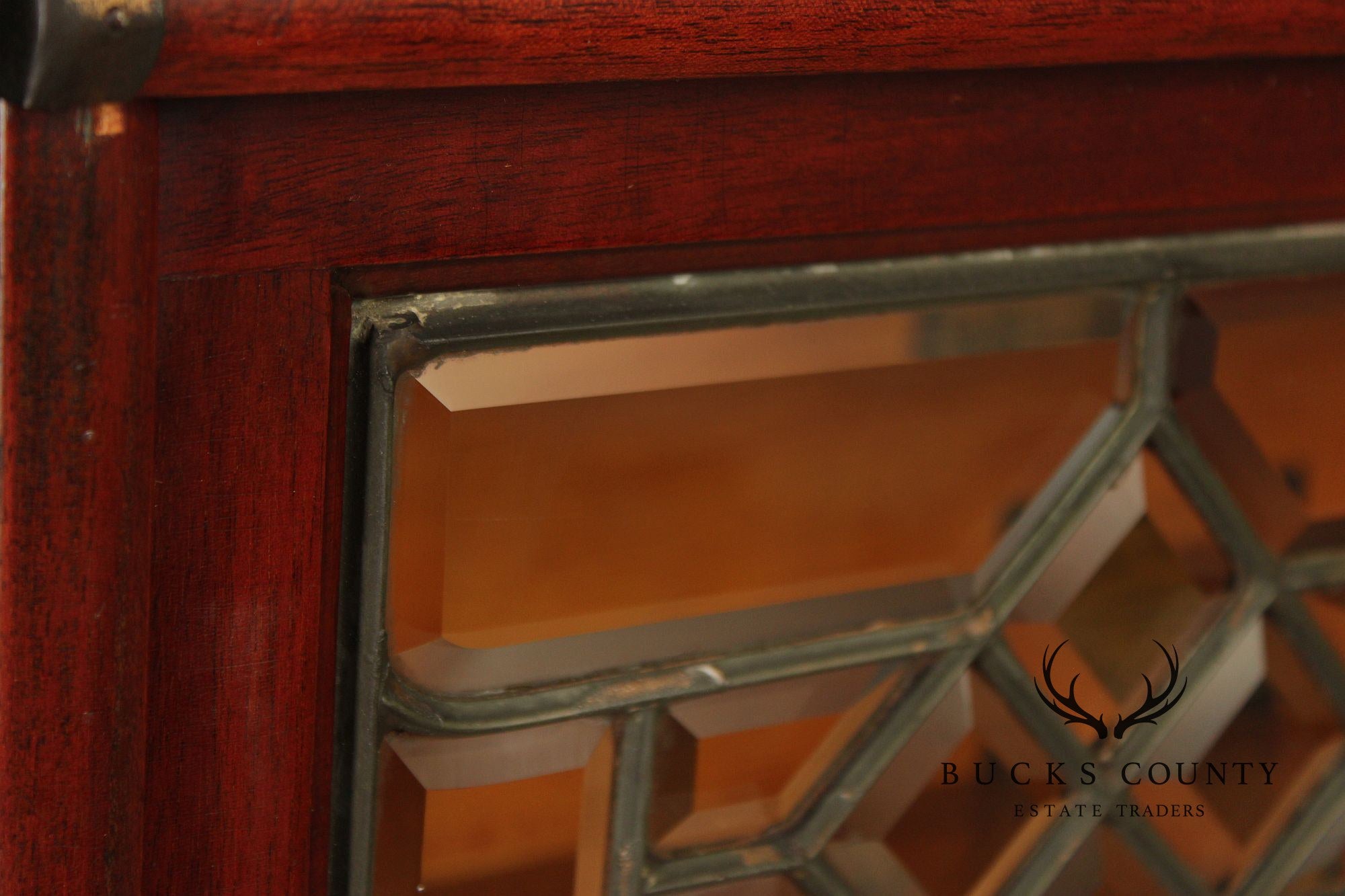 Globe Wernicke Antique Mahogany Four-Section Barrister Bookcase