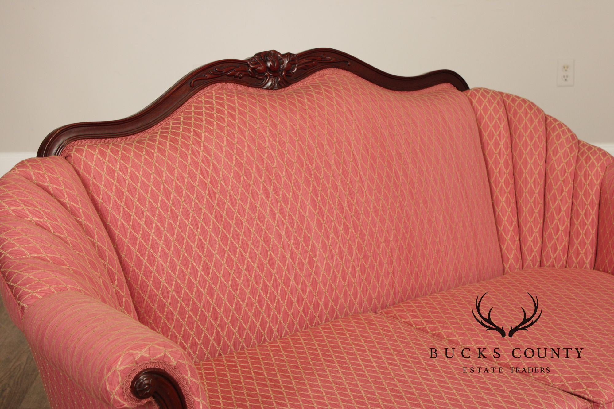 French Louis XV Style Mahogany Loveseat Settee