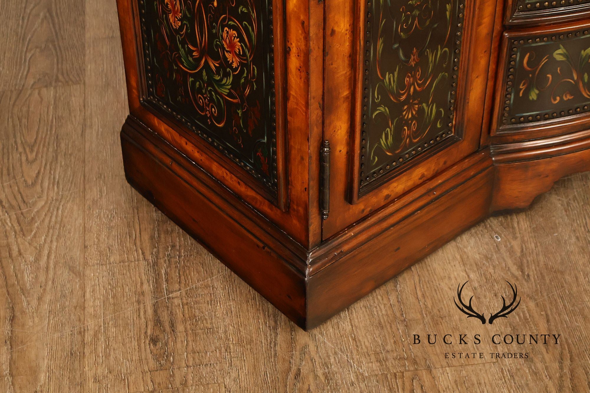 Theodore Alexander Decorated Chest With Drawers And Cabinet Doors