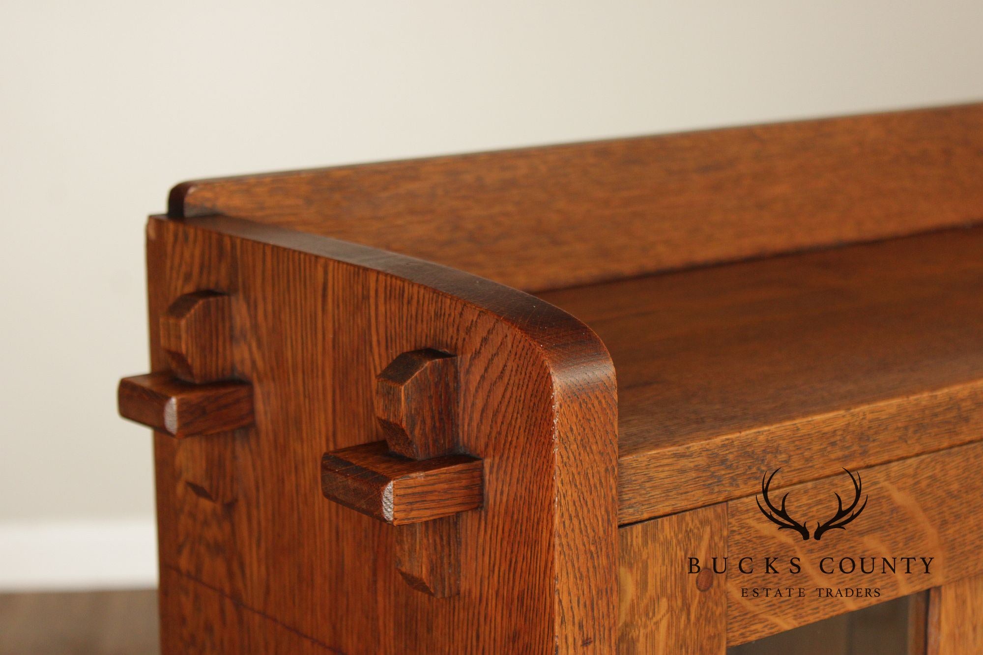 L. & J.G. Stickley Antique Mission Oak Two-Door Bookcase