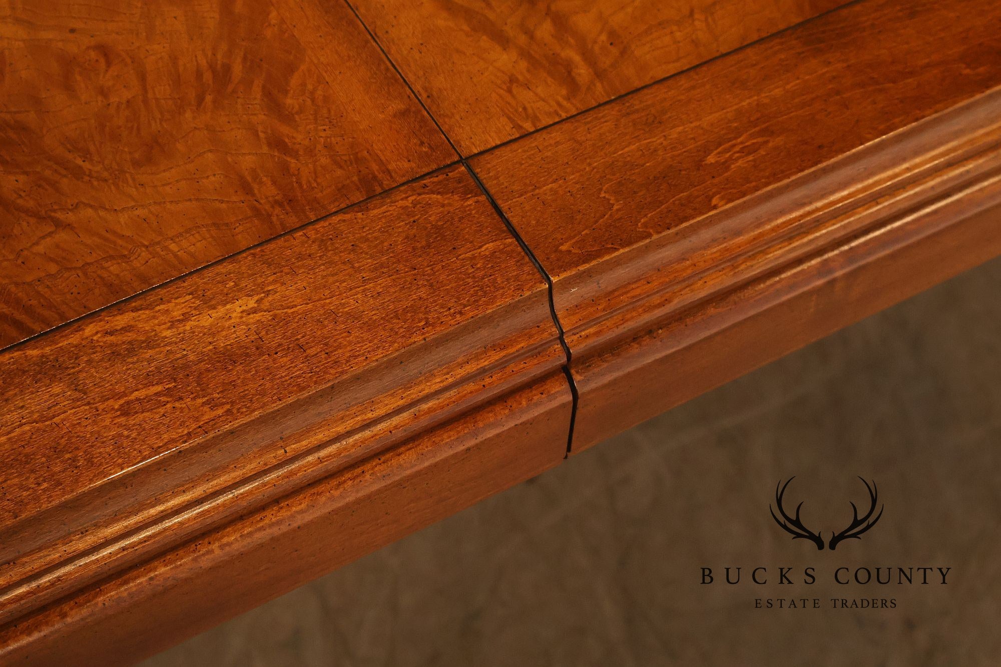 Century Furniture Chin Hua Burl Wood Parsons Expandable Dining Table