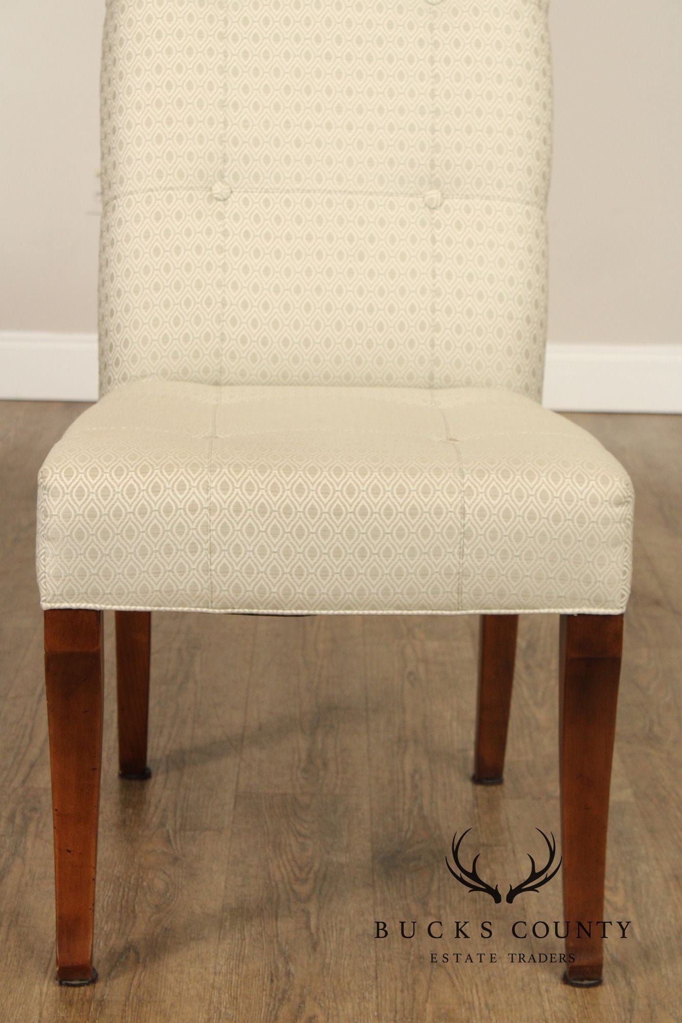 Ethan Allen Button-Tufted Slipper Chair