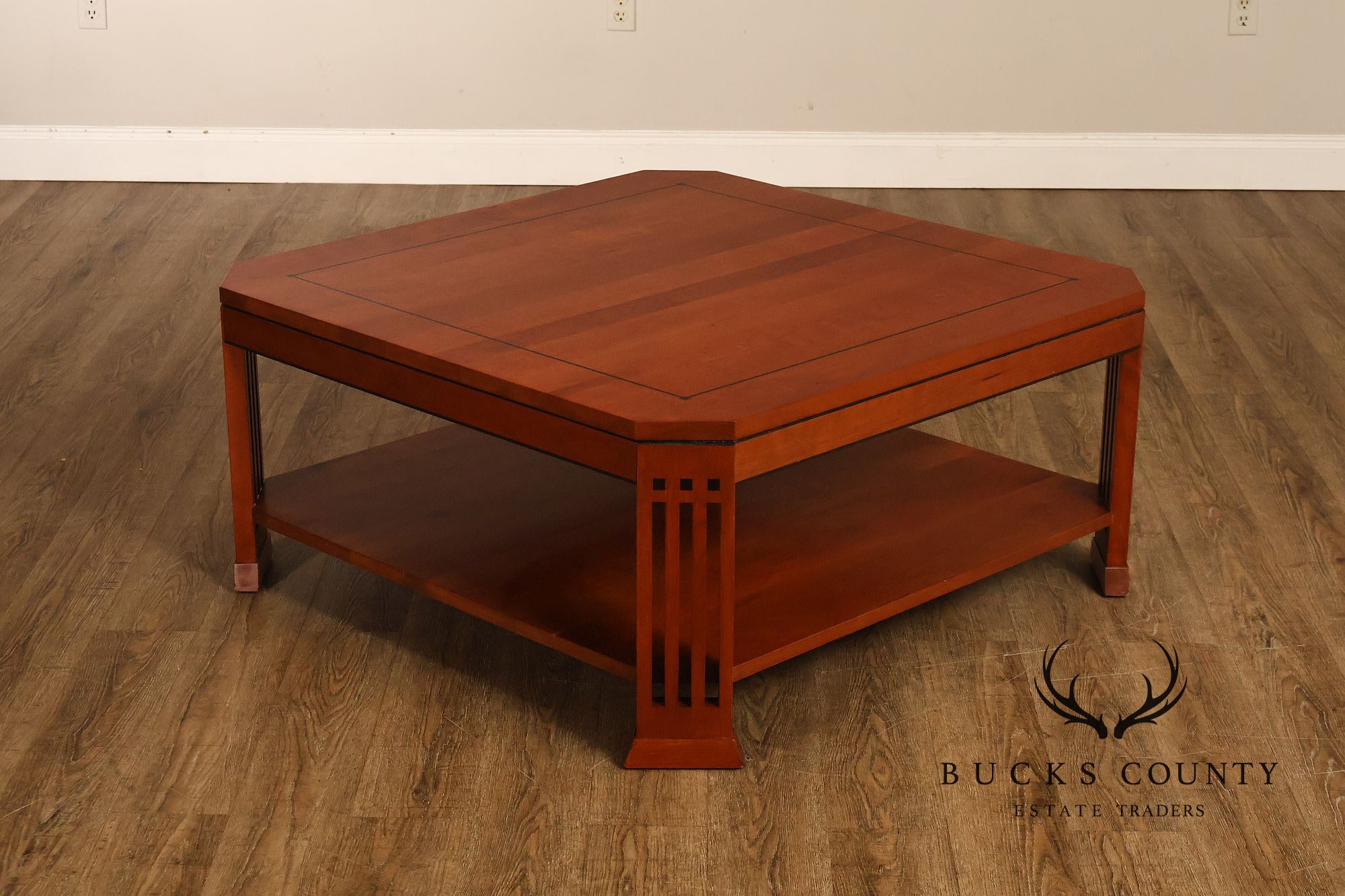 Stickley 21st Century Collection Large Square Cherry Coffee Table