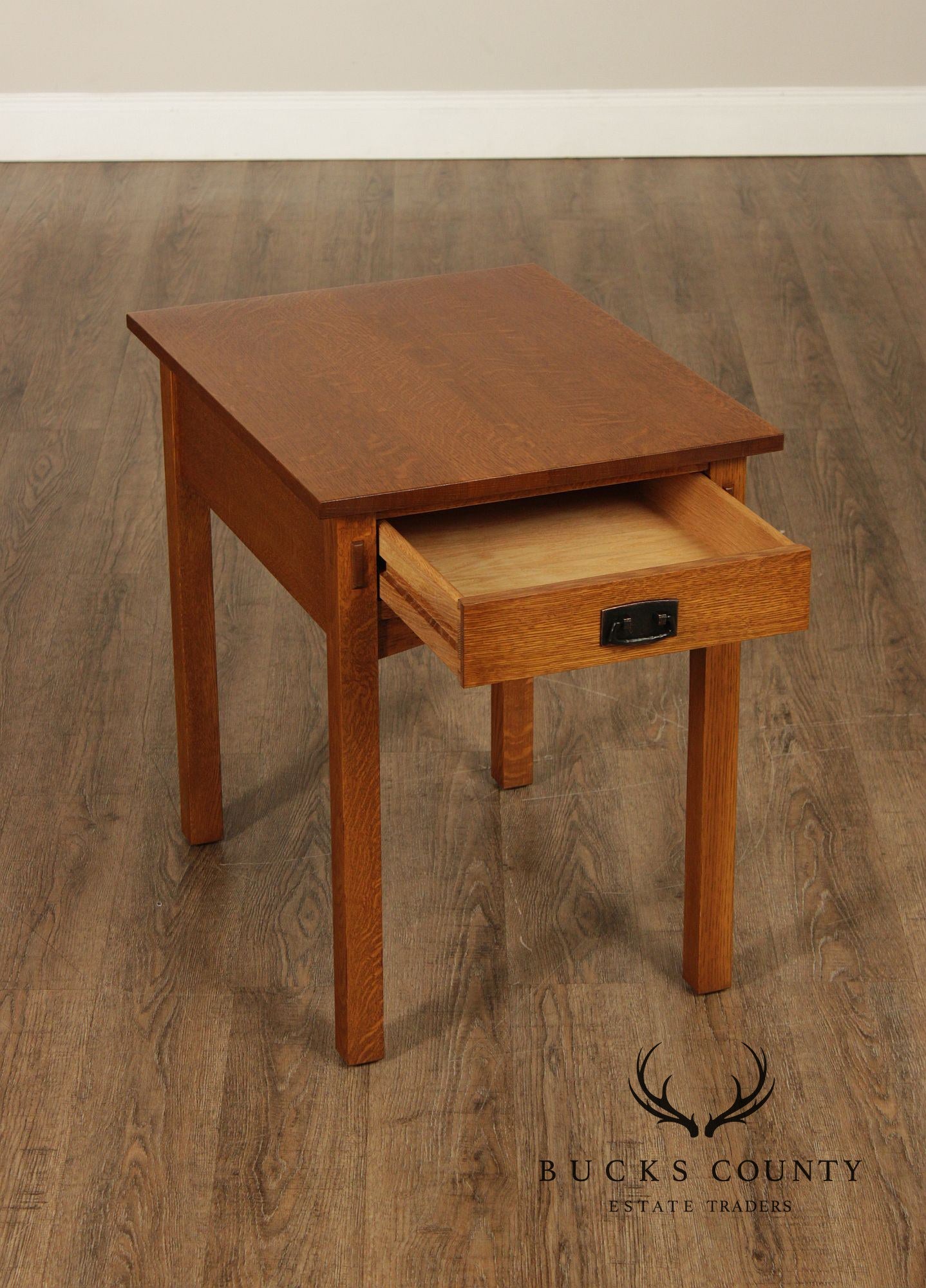 Stickley Mission Collection Oak Single Drawer End Table