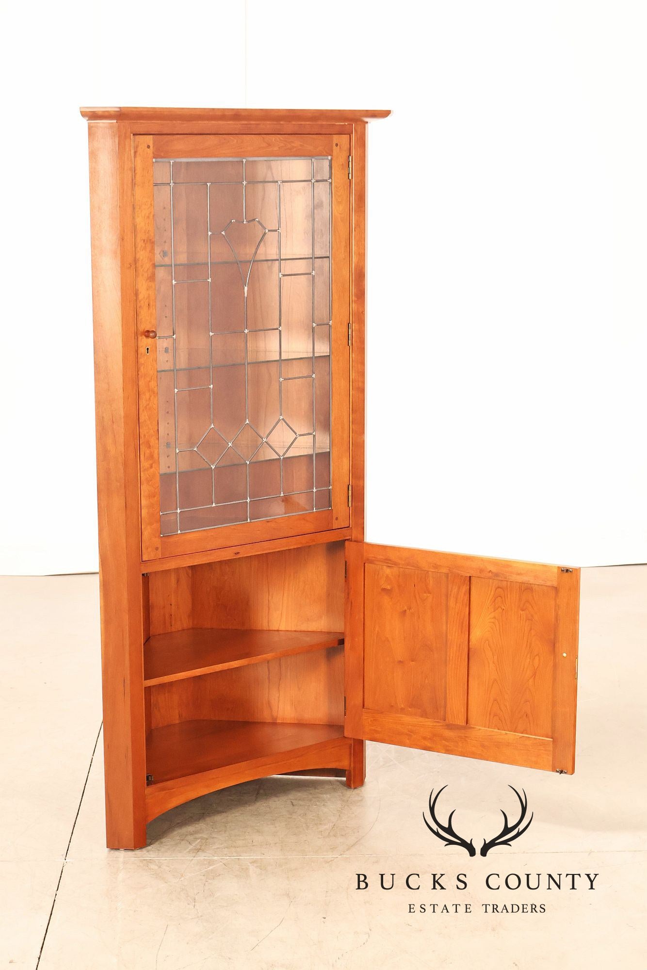 Stickley Mission Collection Cherry Corner Cabinet