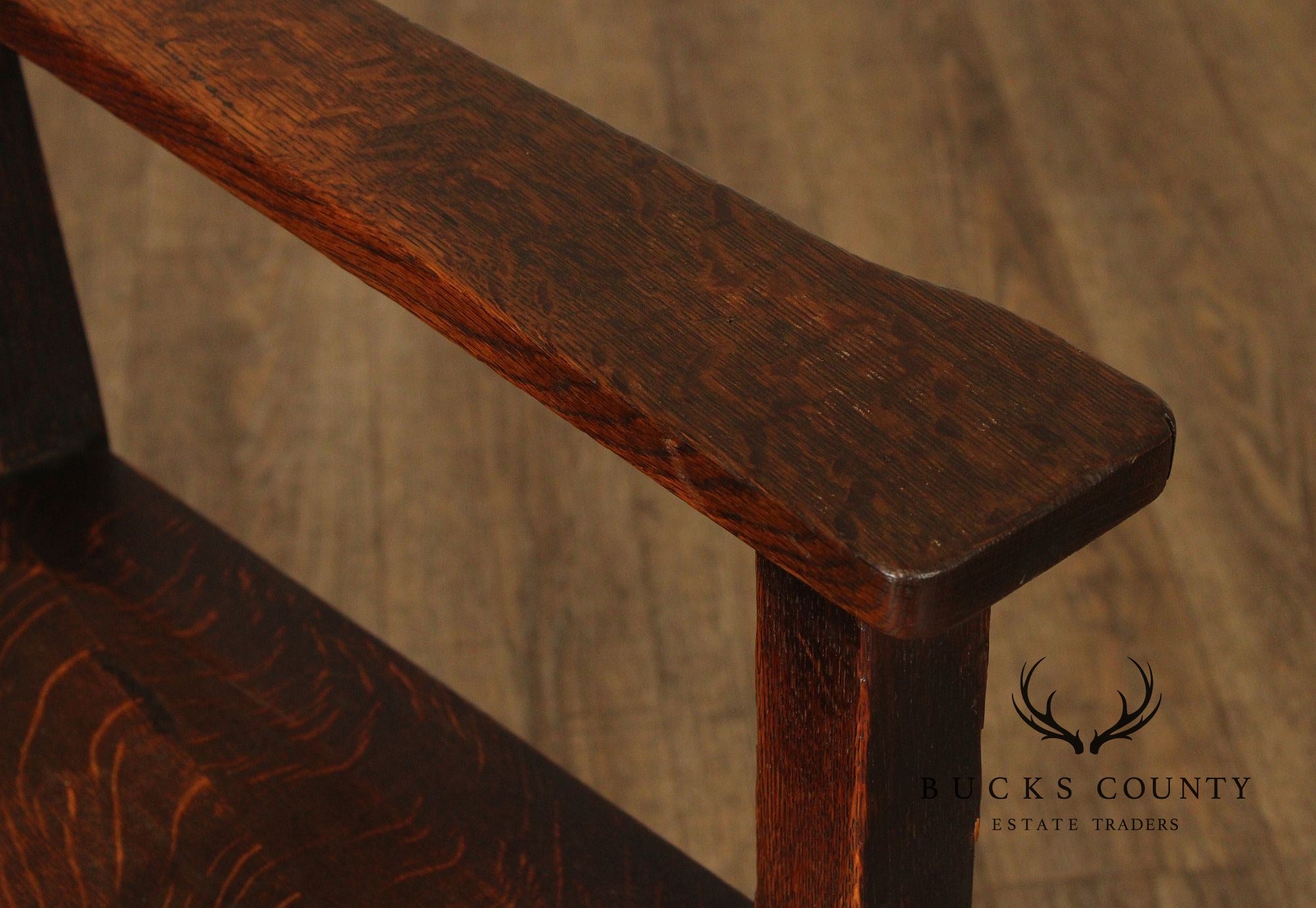 Antique Stickley Brothers Mission Oak Armchair