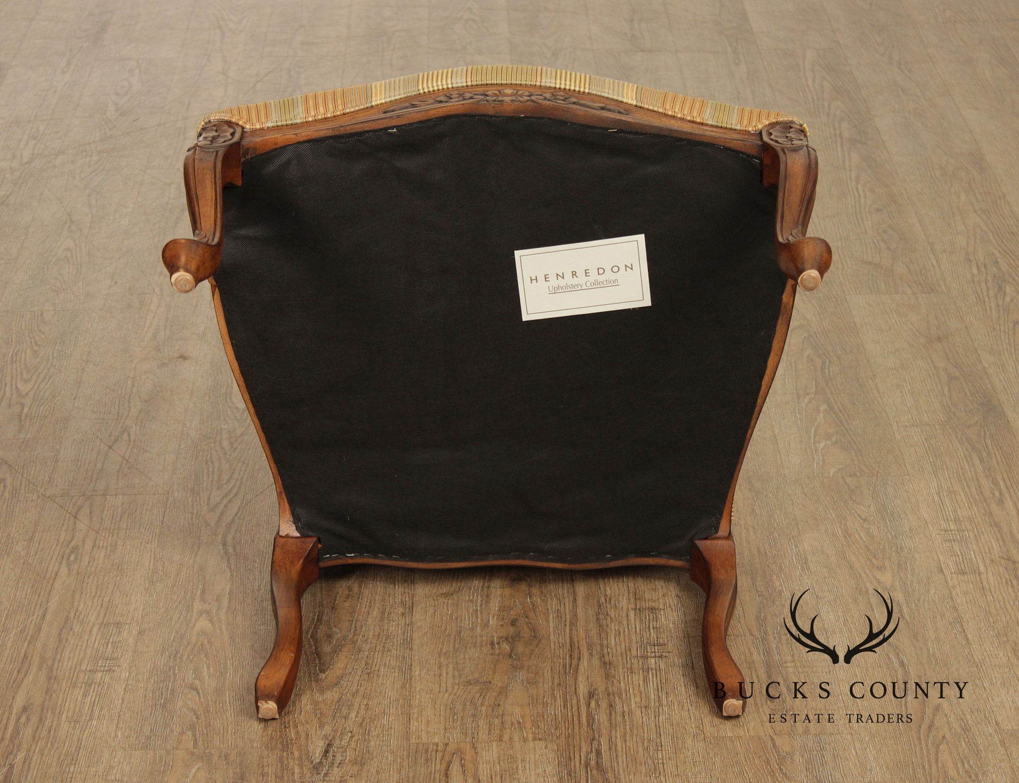 Henredon French Louis XV Style Pair of Fauteuil Armchairs