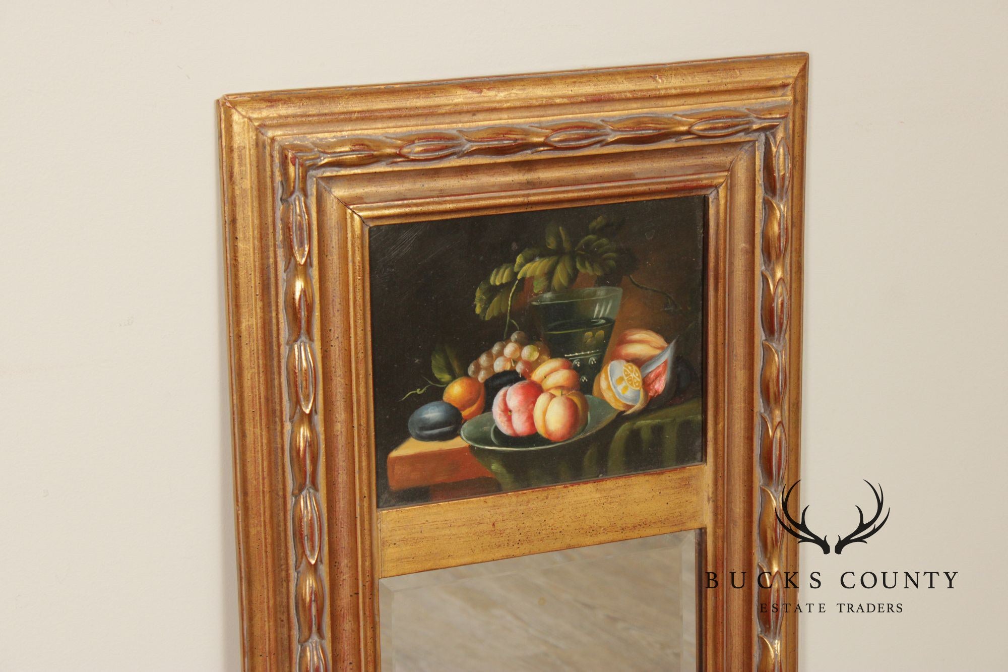 Vintage Gold Framed Trumeau Mirror