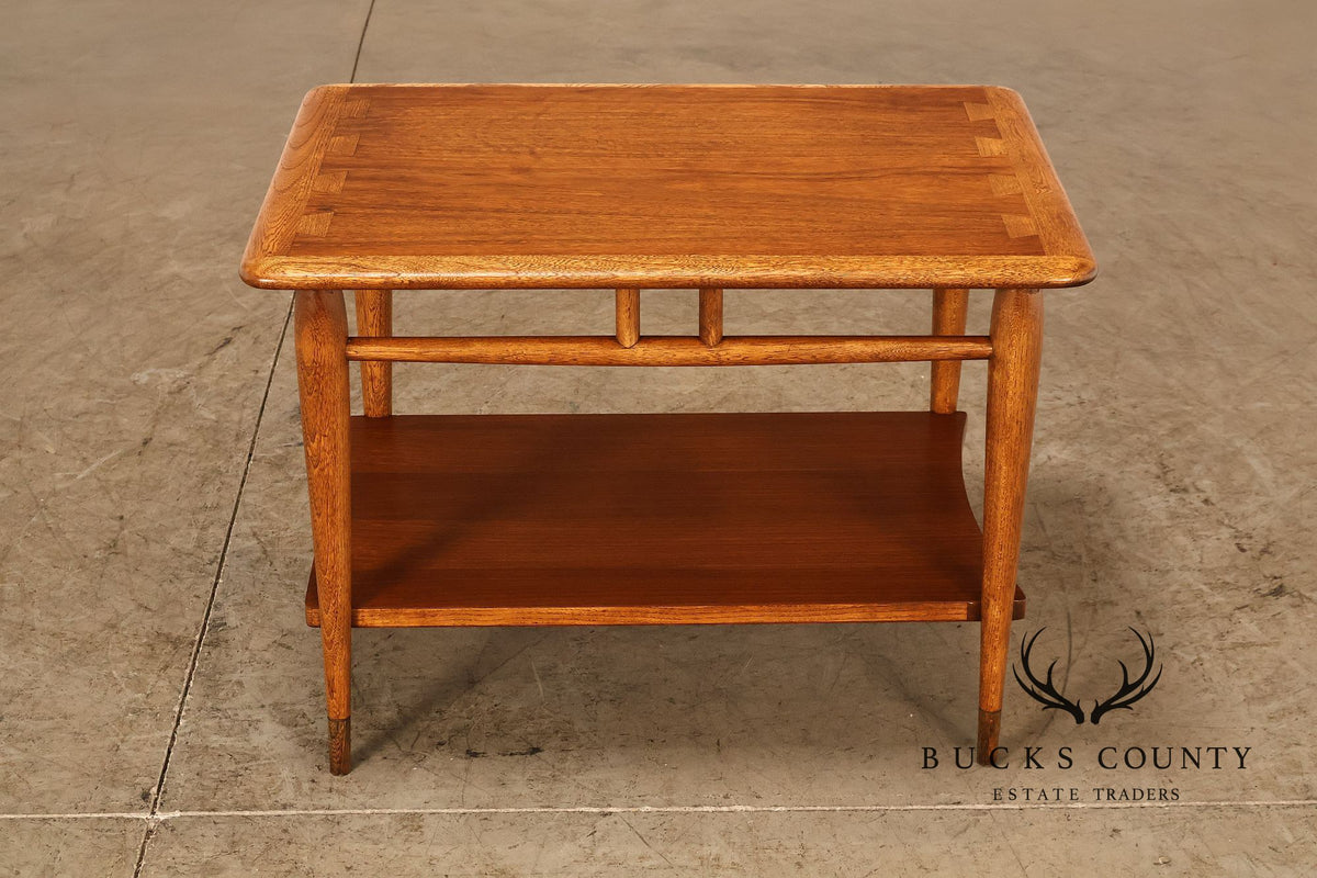 Lane 'Acclaim' Mid Century Modern Walnut and Oak End Table