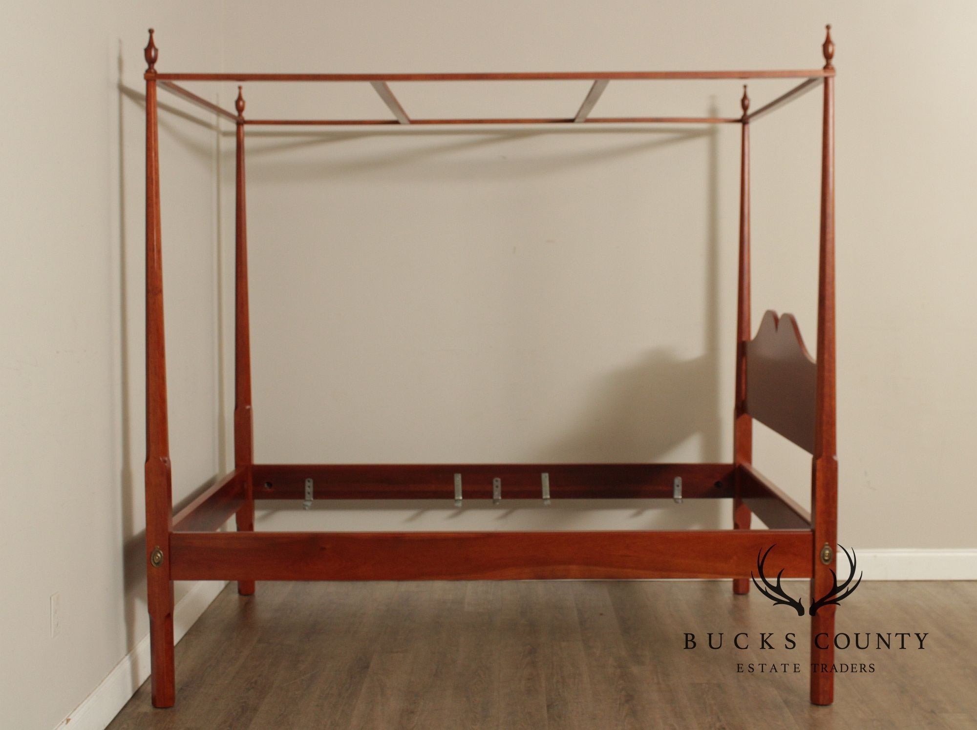 Norman’s Reproductions Solid Cherry Queen Size Four Poster Canopy Bed