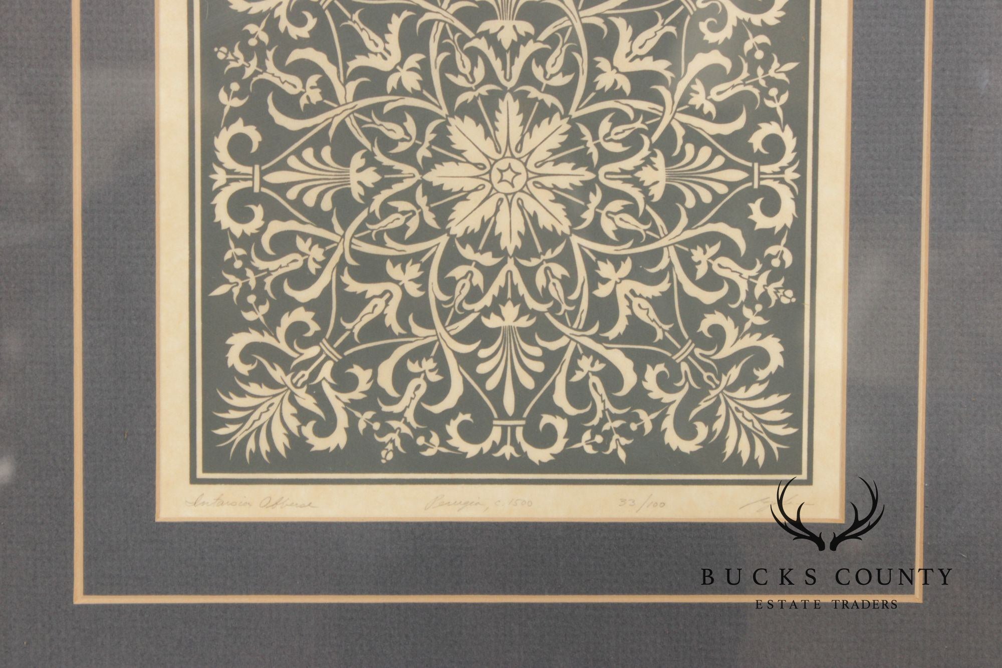 Allen Bjorkman Italian Inlay Design Framed Print