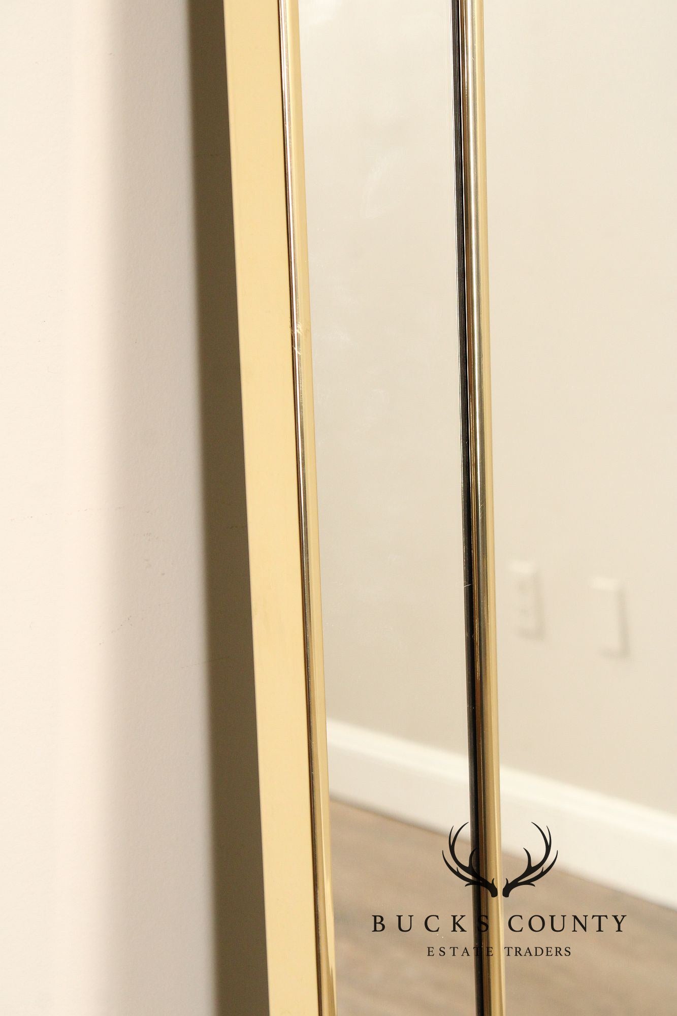 Hollywood Regency Two-Panel Mirrored Room Screen