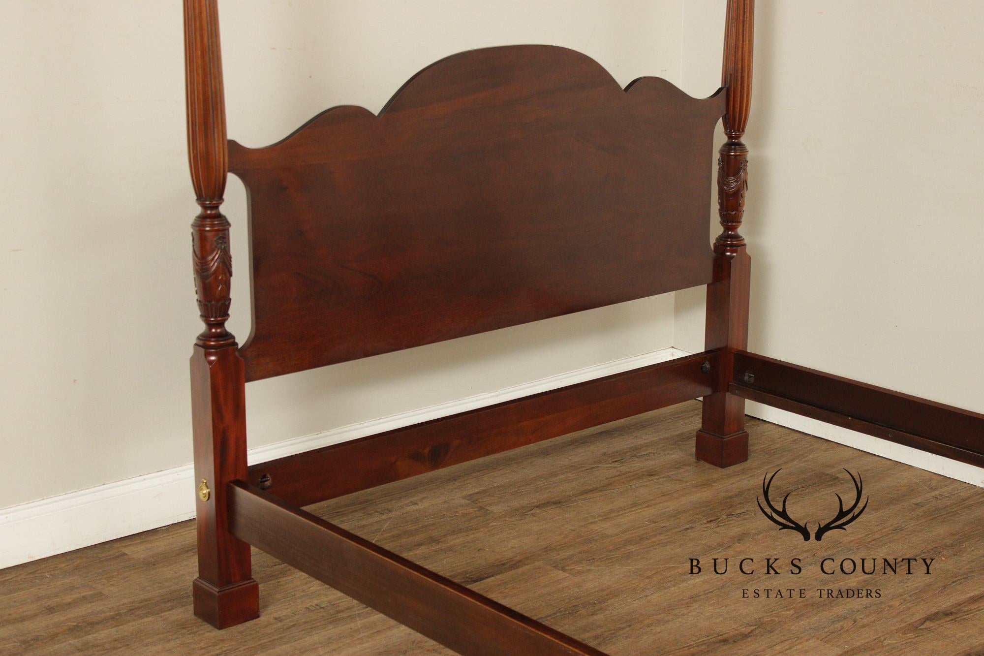 Mahogany Queen Size Four Poster Bed