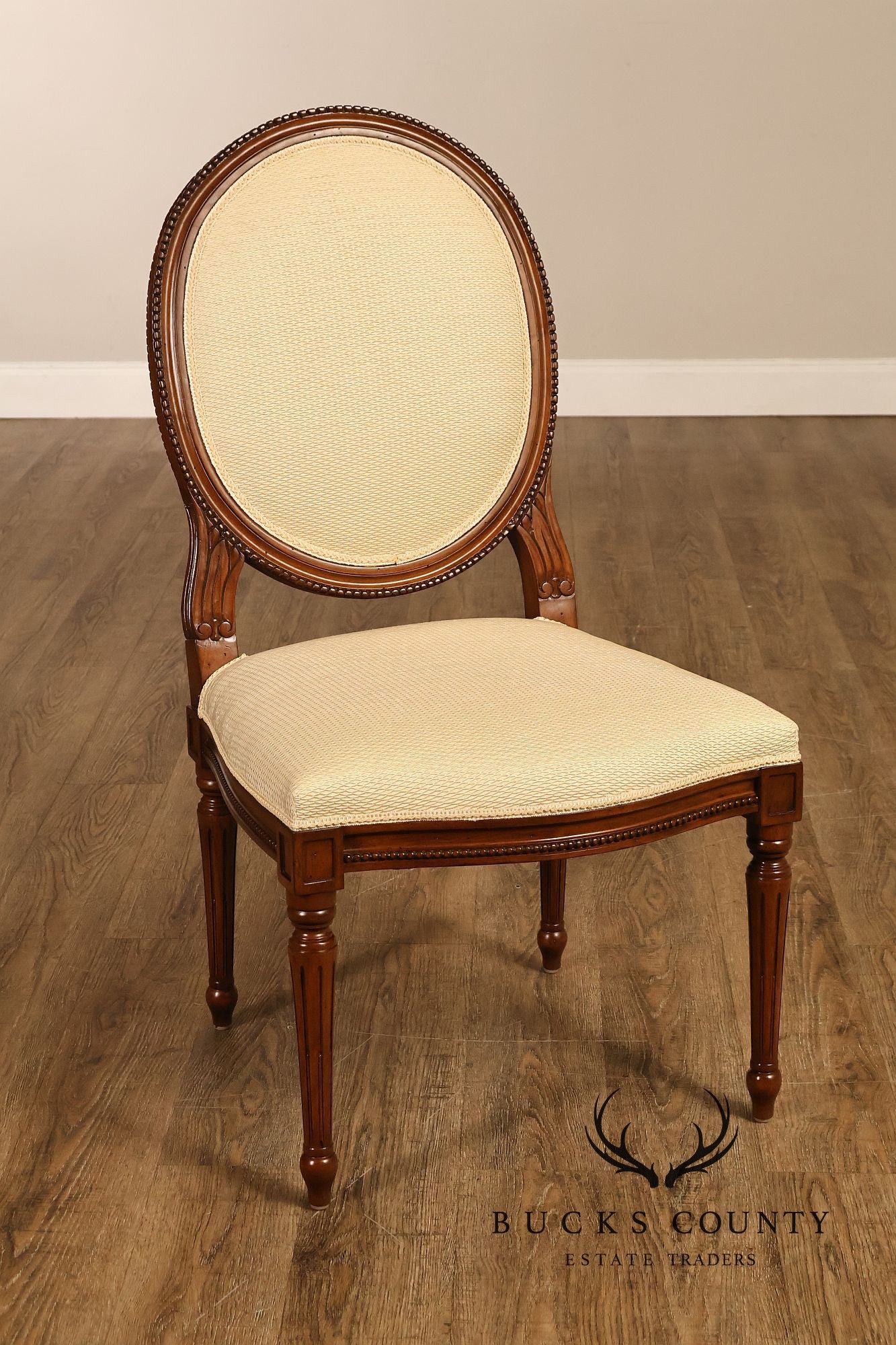 Louis XVI Style Set Of 16 Oval Back Dining Chairs