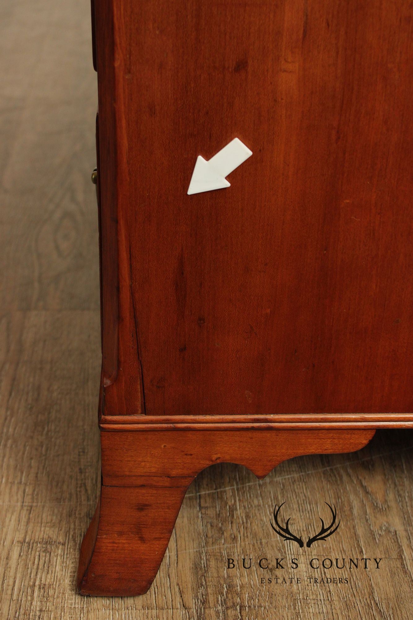 Antique Hepplewhite Style Cherry Slant Front Desk