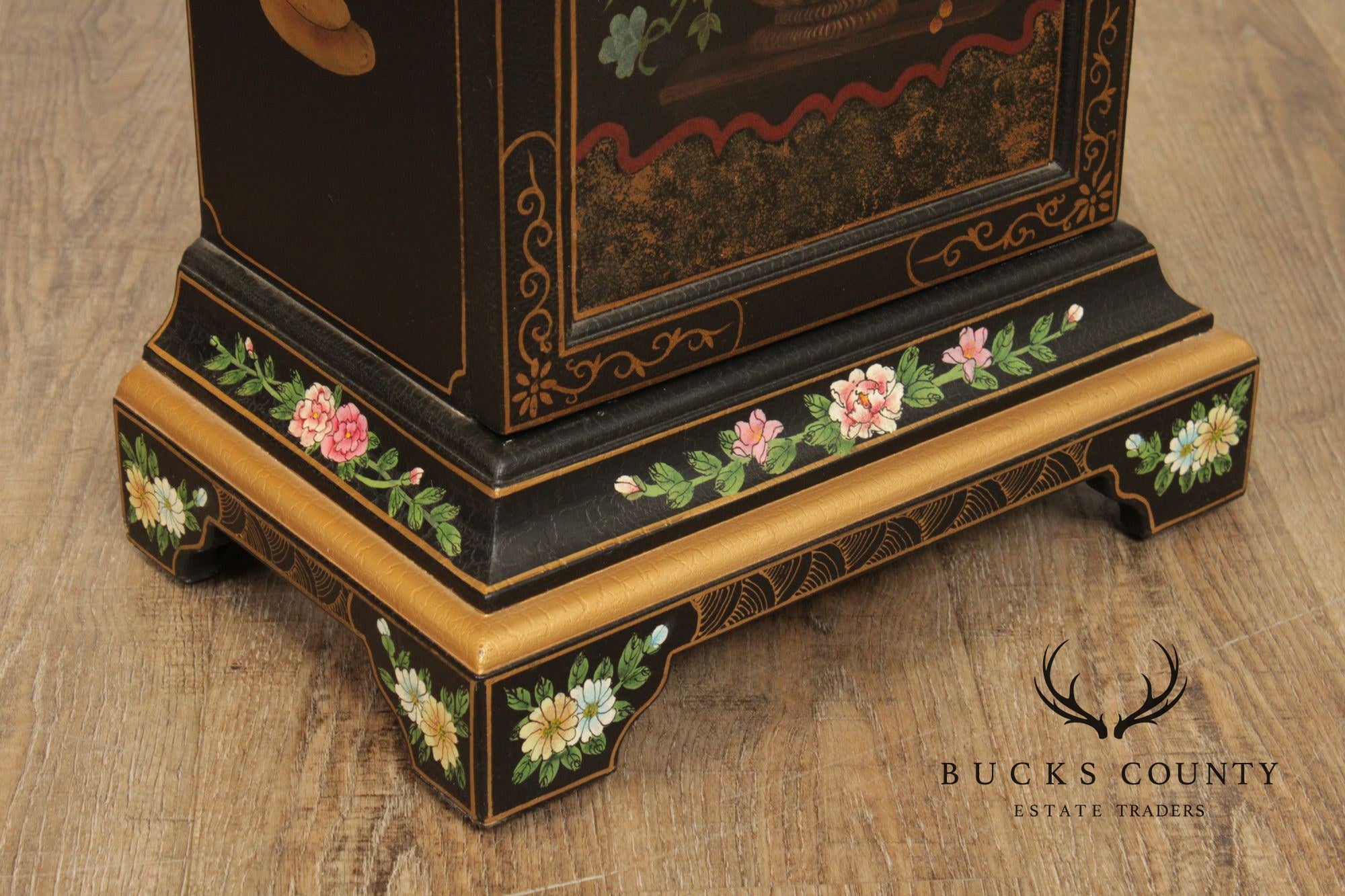 Chinoiserie Lacquered Media Storage Cabinet