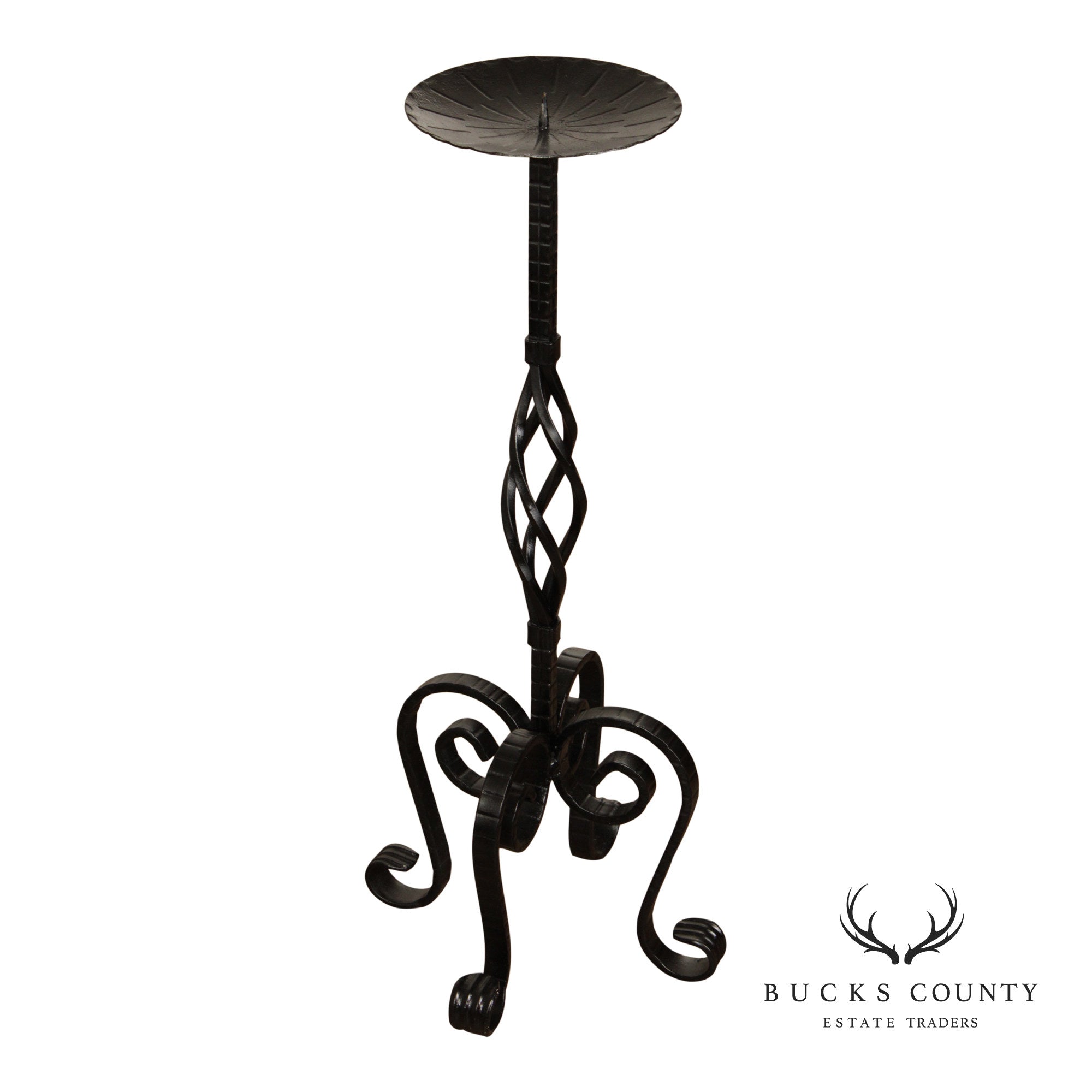 Vintage Wrought Iron Candlestand