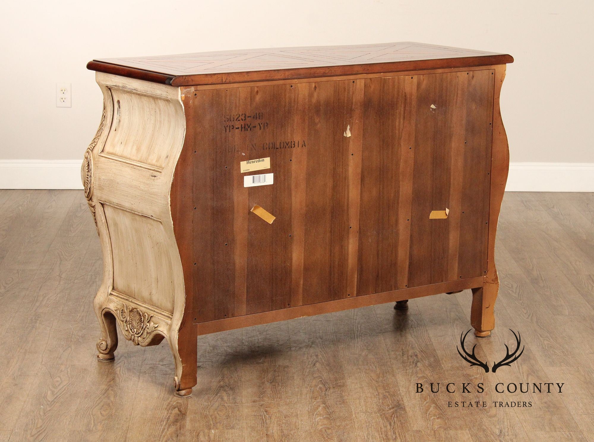 Henredon Italian Provincial Style Cream Painted Chest of Drawers