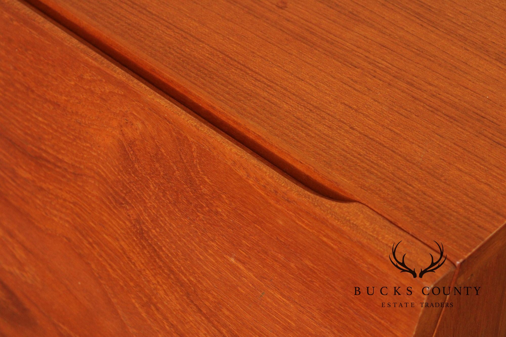 Danish Modern Teak Queen Storage Headboard