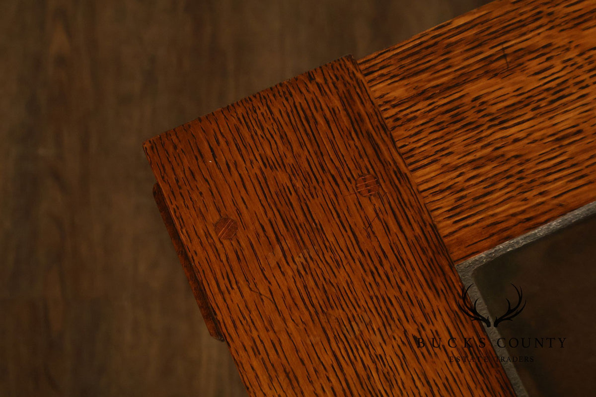Stickley Mission Collection Tile Top Oak End Table