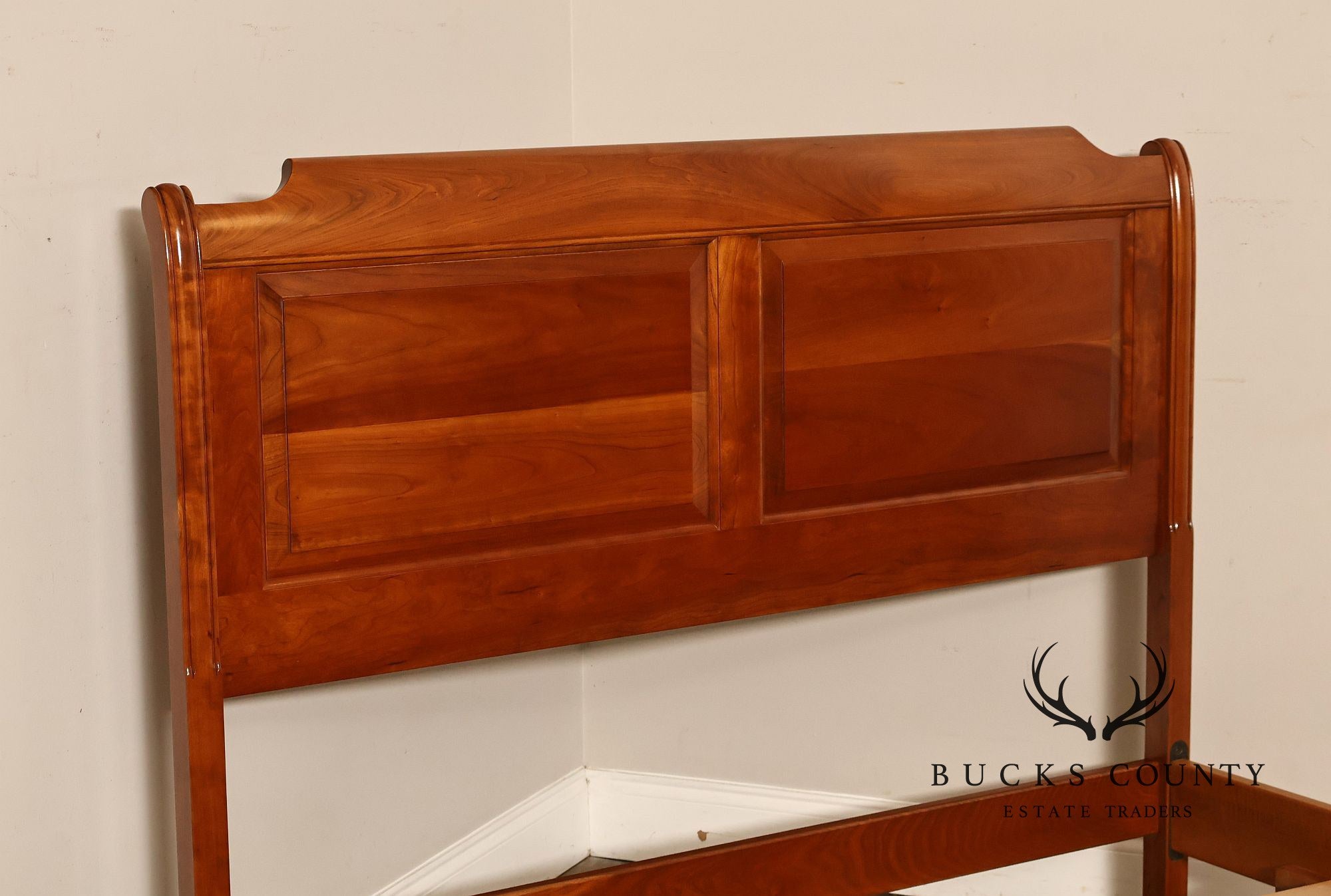 Stickley Solid Cherry Full Size Sleigh Bed